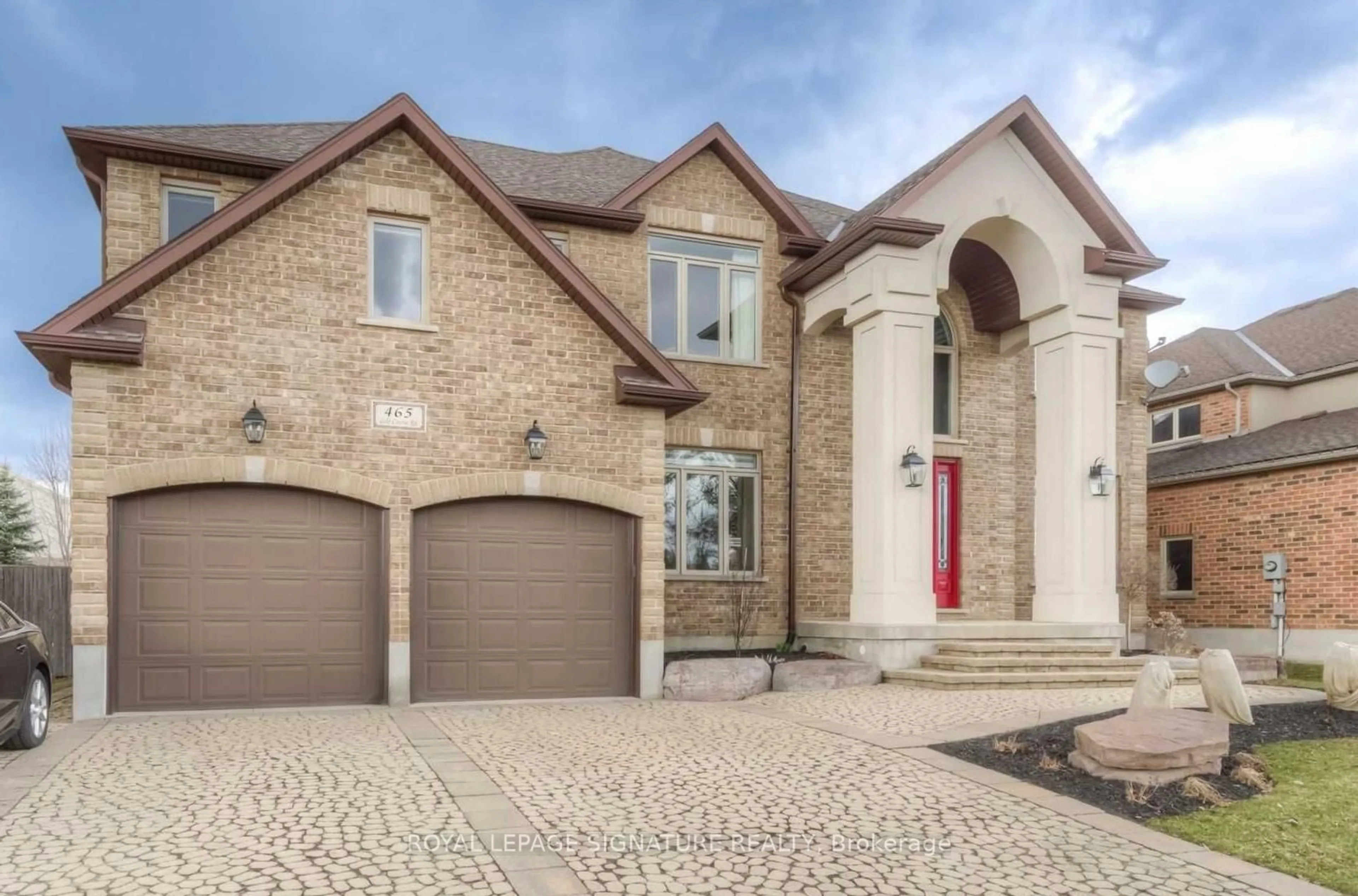Home with brick exterior material, street for 465 Golf Course Rd, Woolwich Ontario N0B 1N0