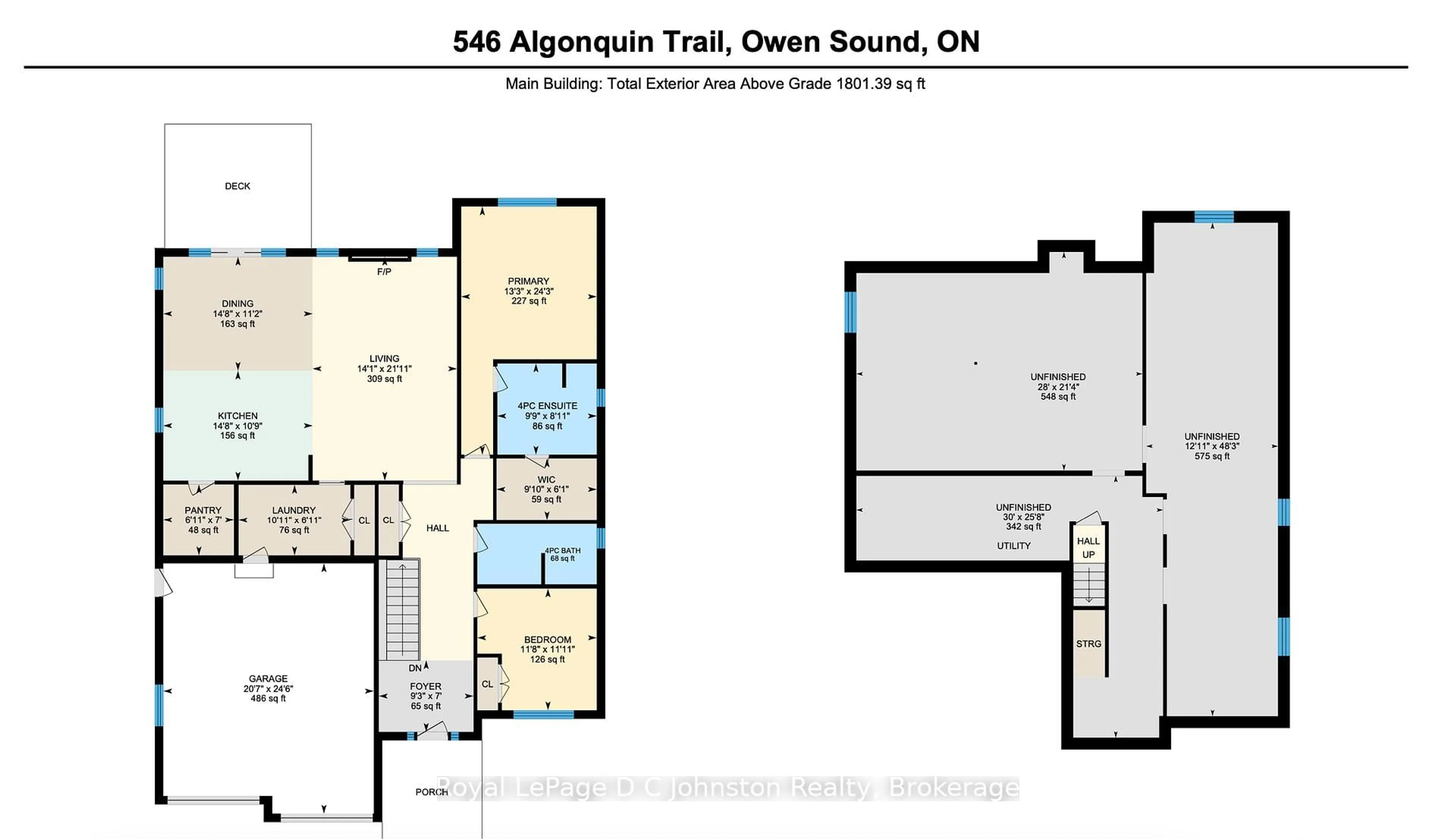 Floor plan for 546 ALGONQUIN Tr, Georgian Bluffs Ontario N0H 1S0
