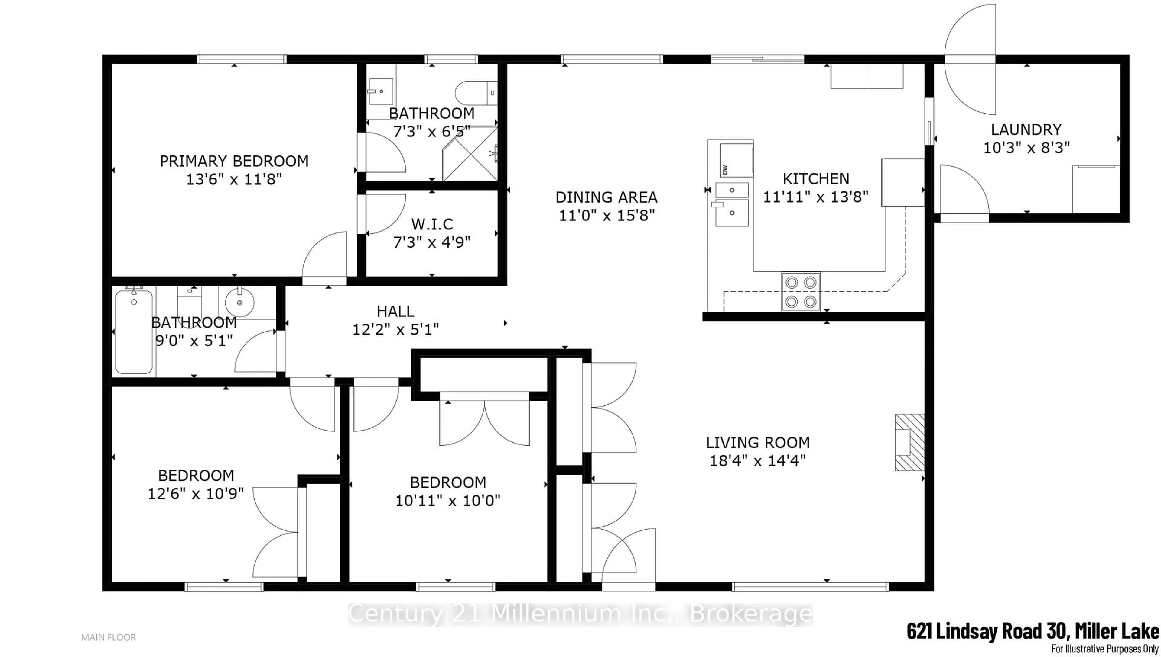 Floor plan for 621 Lindsay 30 Rd, Northern Bruce Peninsula Ontario N0H 1Z0