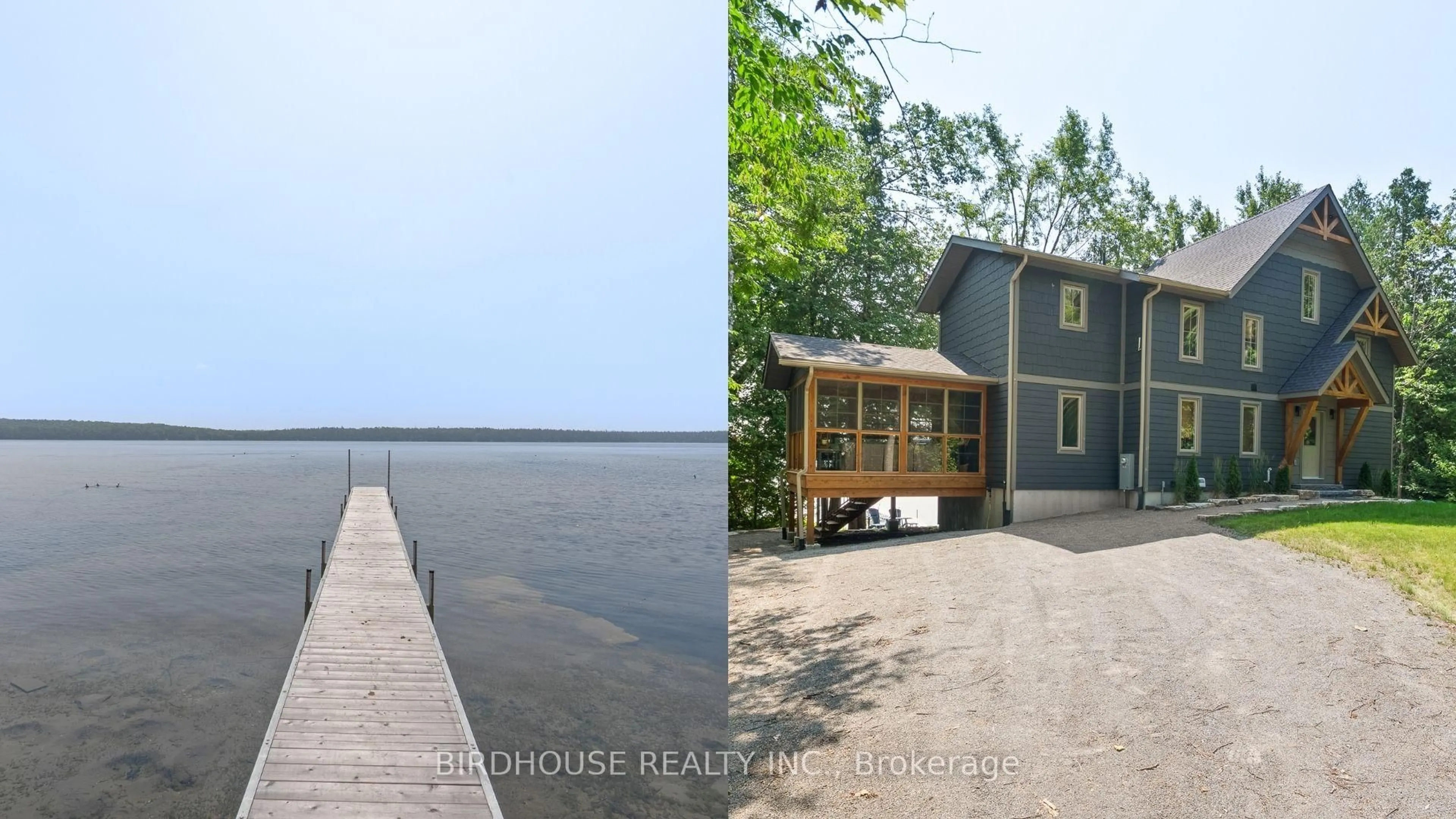 A pic from outside/outdoor area/front of a property/back of a property/a pic from drone, water/lake/river/ocean view for 4 Moose Rd, Kawartha Lakes Ontario K0M 1K0