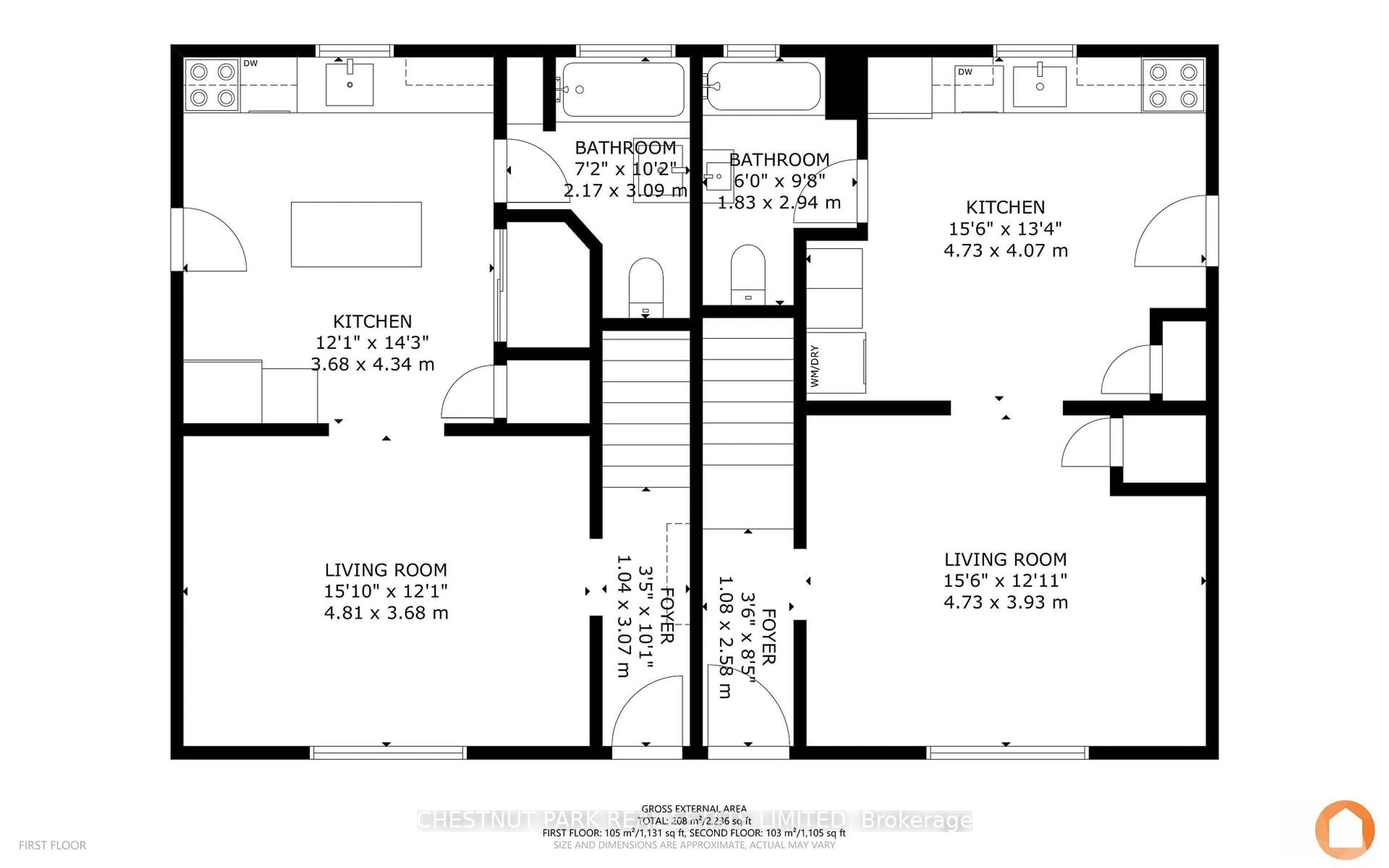 Floor plan for 46 Consecon St, Prince Edward County Ontario K0K 3L0