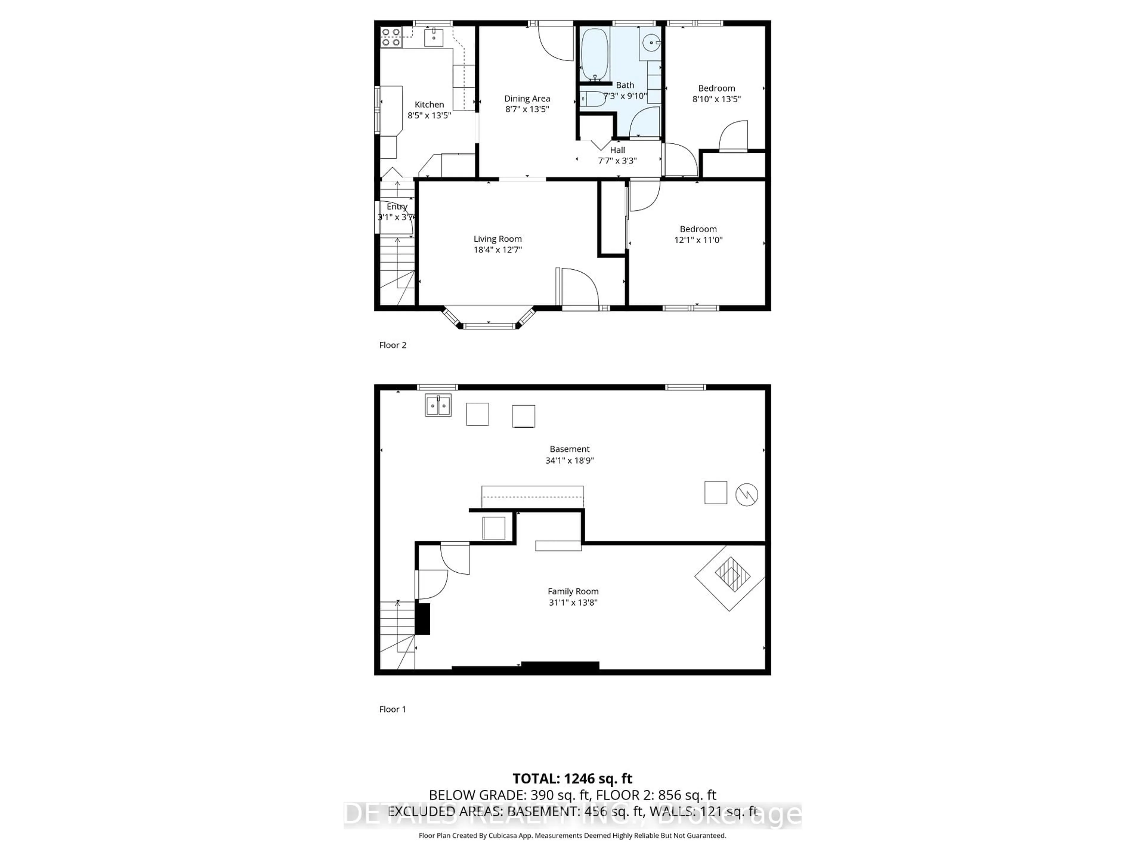 Floor plan for 1031 Connaught Ave, Ottawa Ontario K2B 5N2