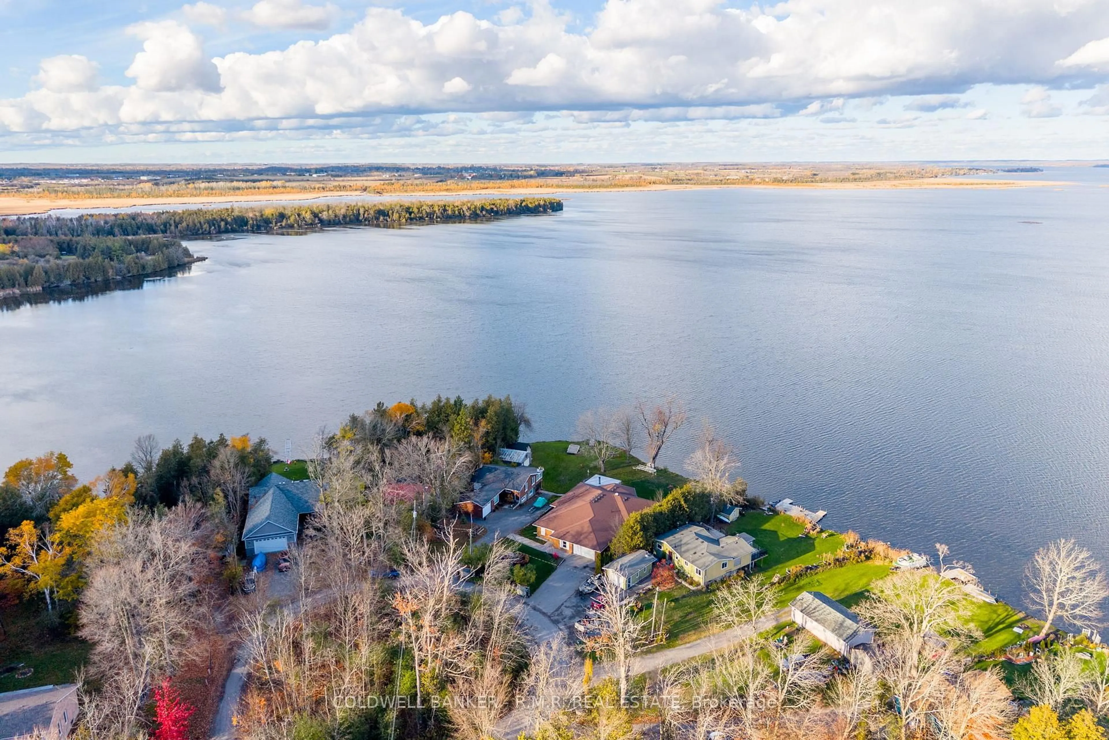 A pic from outside/outdoor area/front of a property/back of a property/a pic from drone, water/lake/river/ocean view for 74 Butternut Dr, Kawartha Lakes Ontario K9V 4R1
