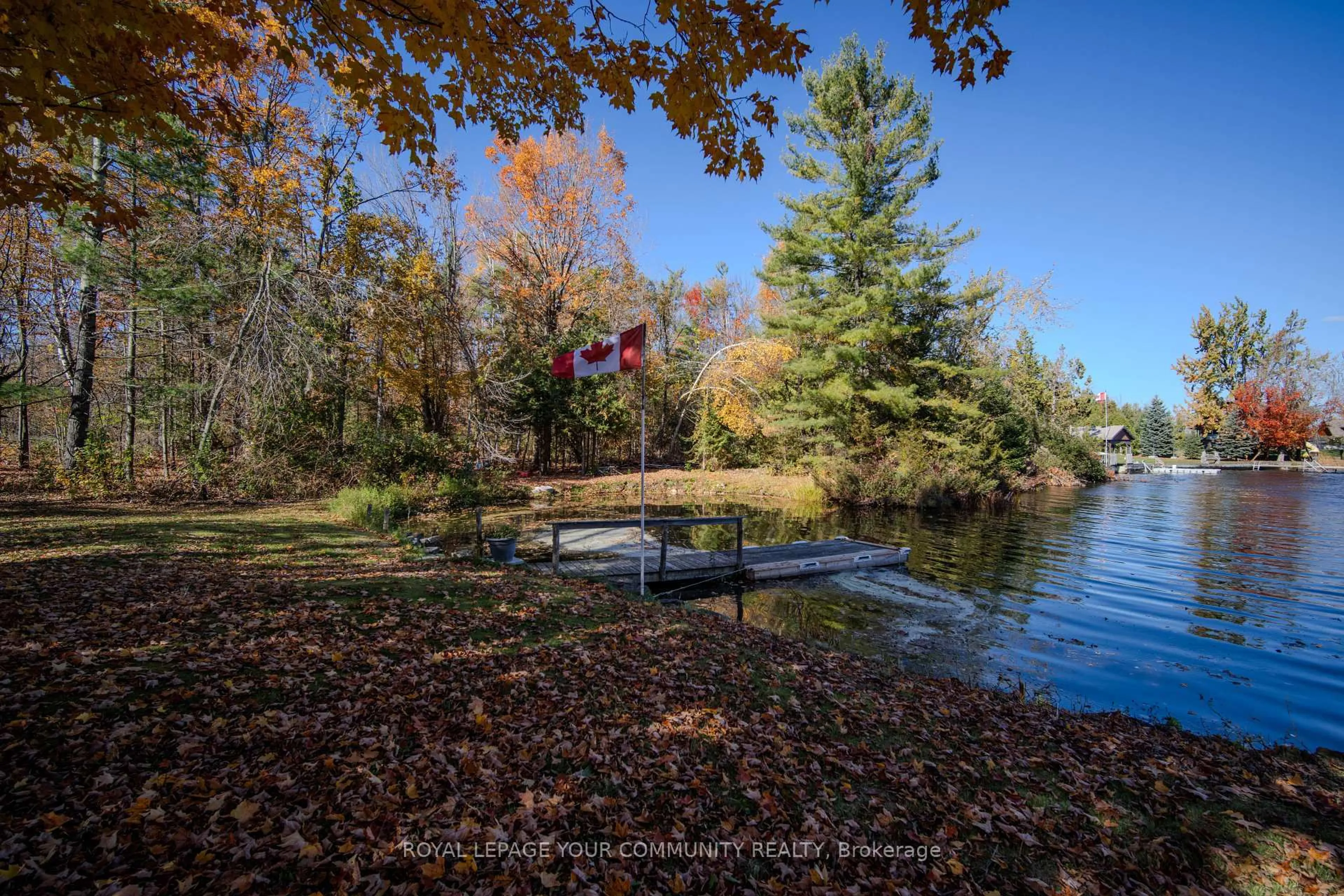 Patio, water/lake/river/ocean view for 69 Fall's Bay Rd, Kawartha Lakes Ontario K0M 1A0