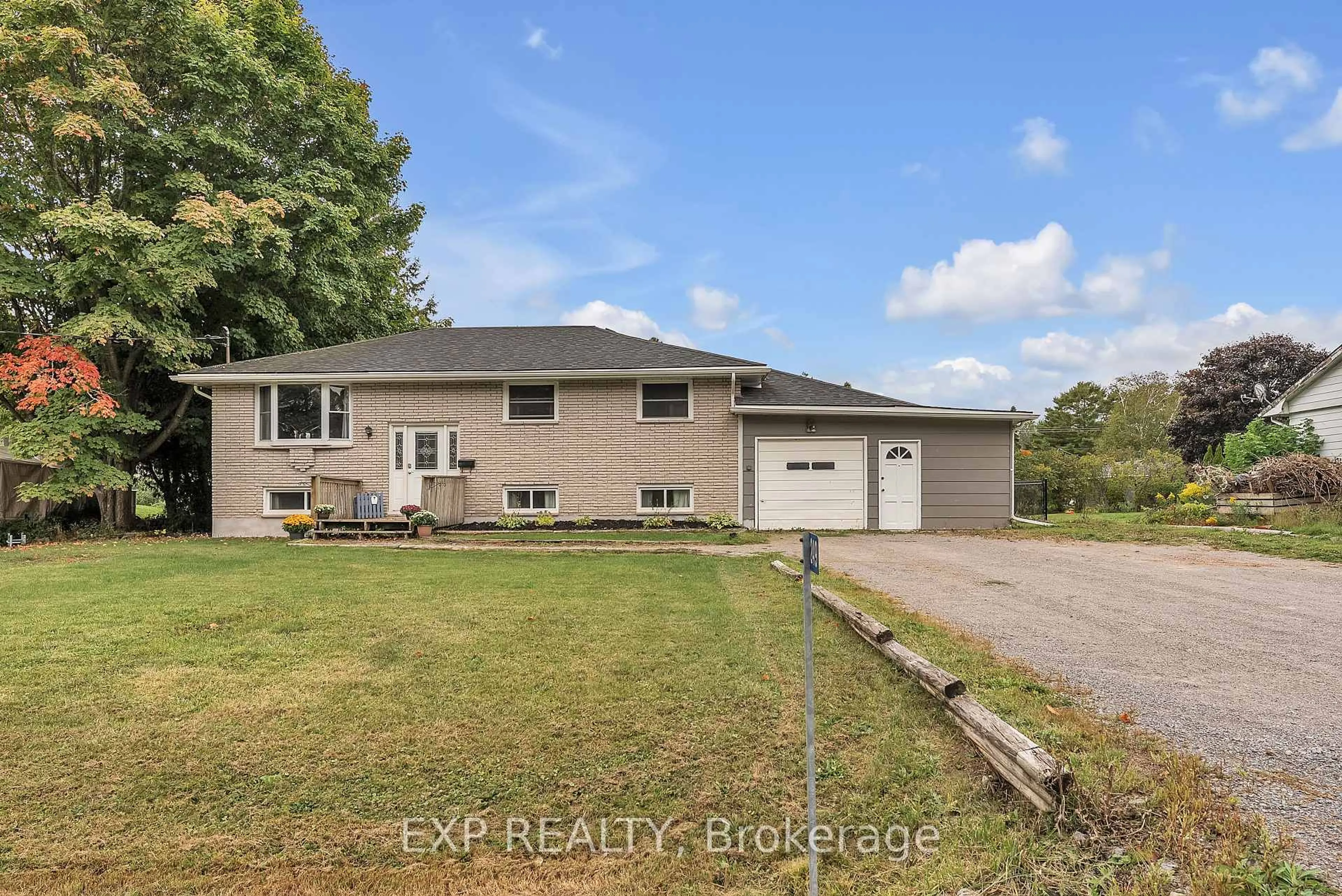 A pic from outside/outdoor area/front of a property/back of a property/a pic from drone, water/lake/river/ocean view for 249 Catalina Dr, Quinte West Ontario K8R 1C6