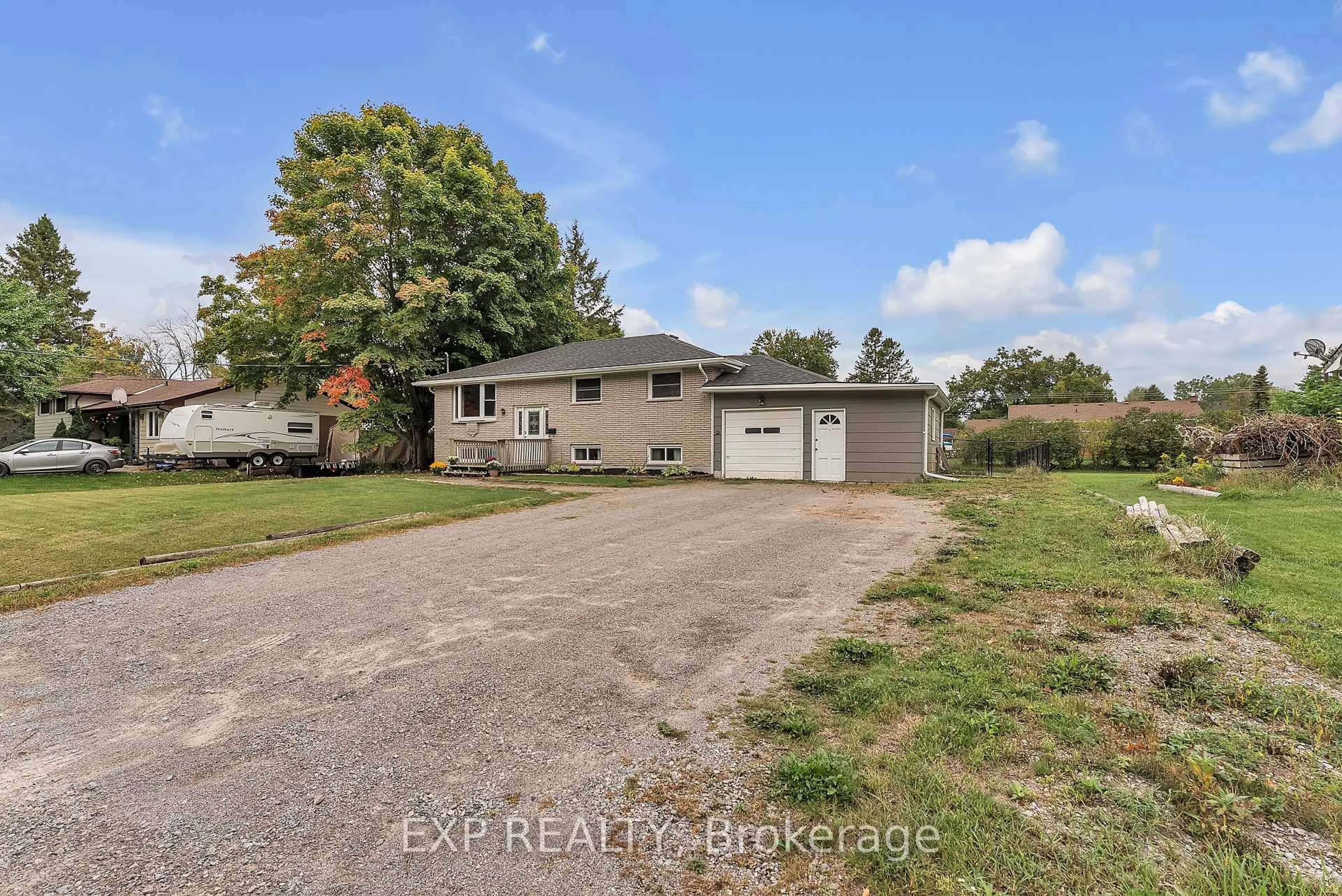 A pic from outside/outdoor area/front of a property/back of a property/a pic from drone, water/lake/river/ocean view for 249 Catalina Dr, Quinte West Ontario K8R 1C6