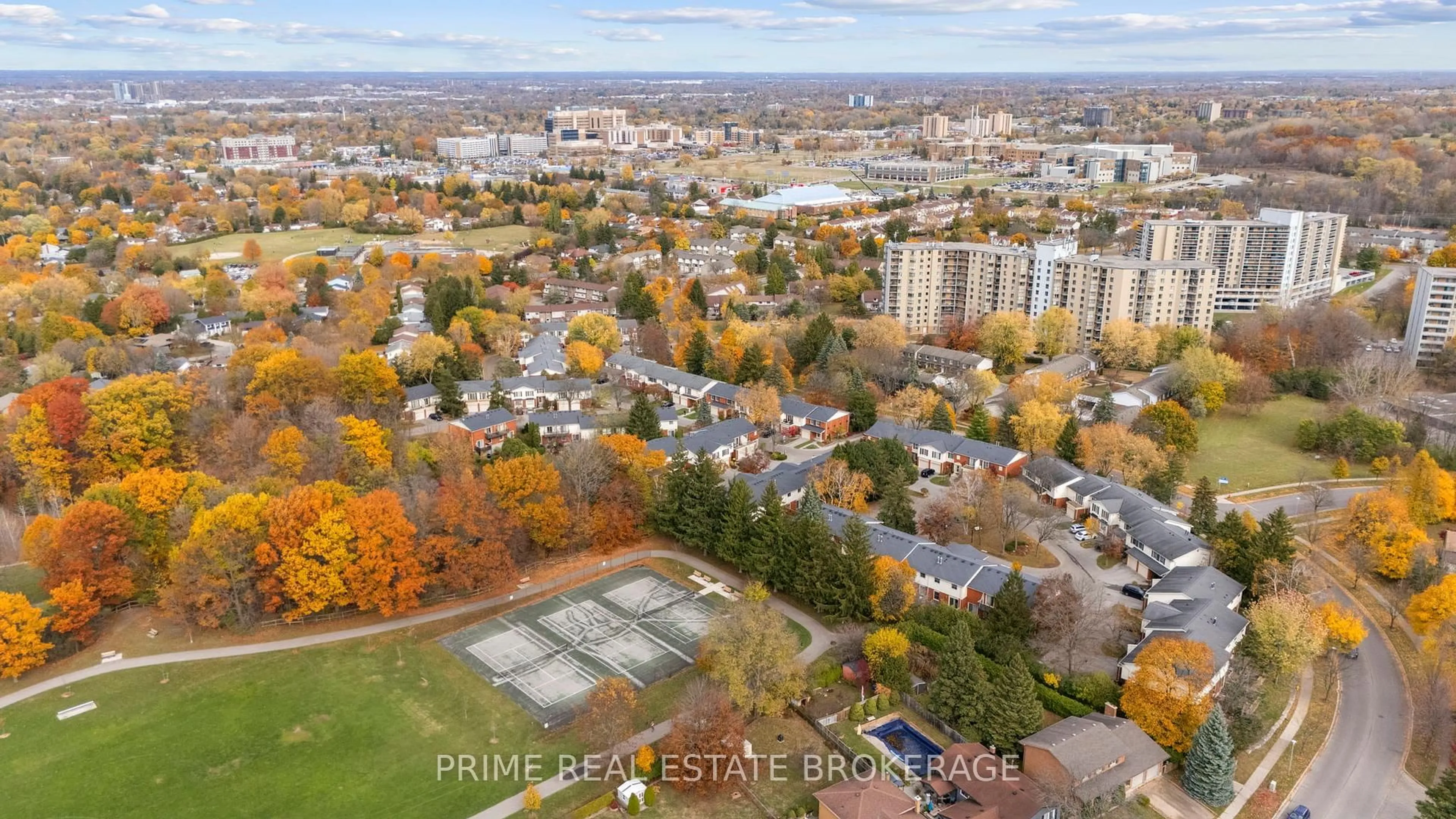 A pic from outside/outdoor area/front of a property/back of a property/a pic from drone, city buildings view from balcony for 414 Wilkins St, London South Ontario N6C 5B2