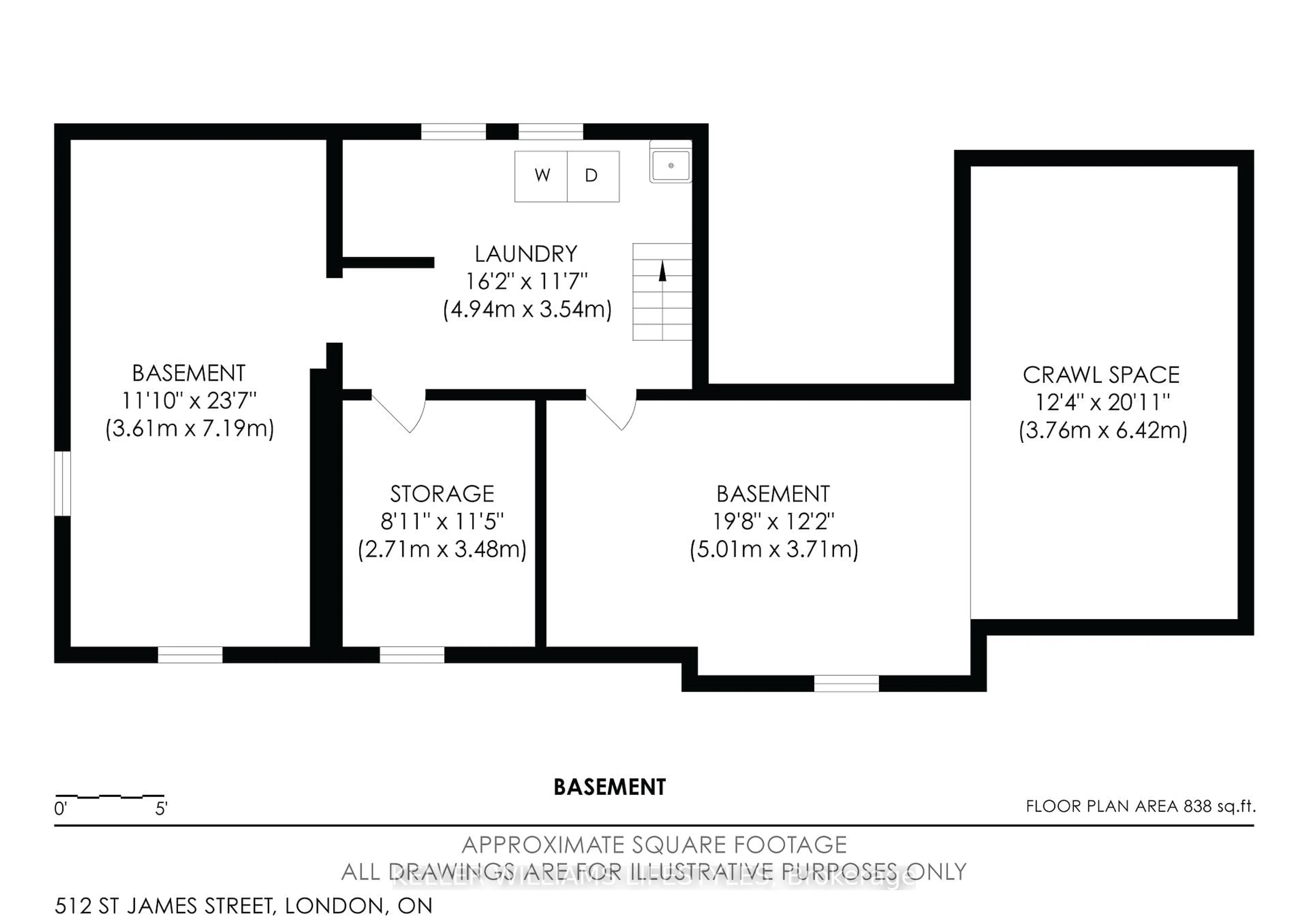 Floor plan for 512 St James St, London East Ontario N5Y 3P3