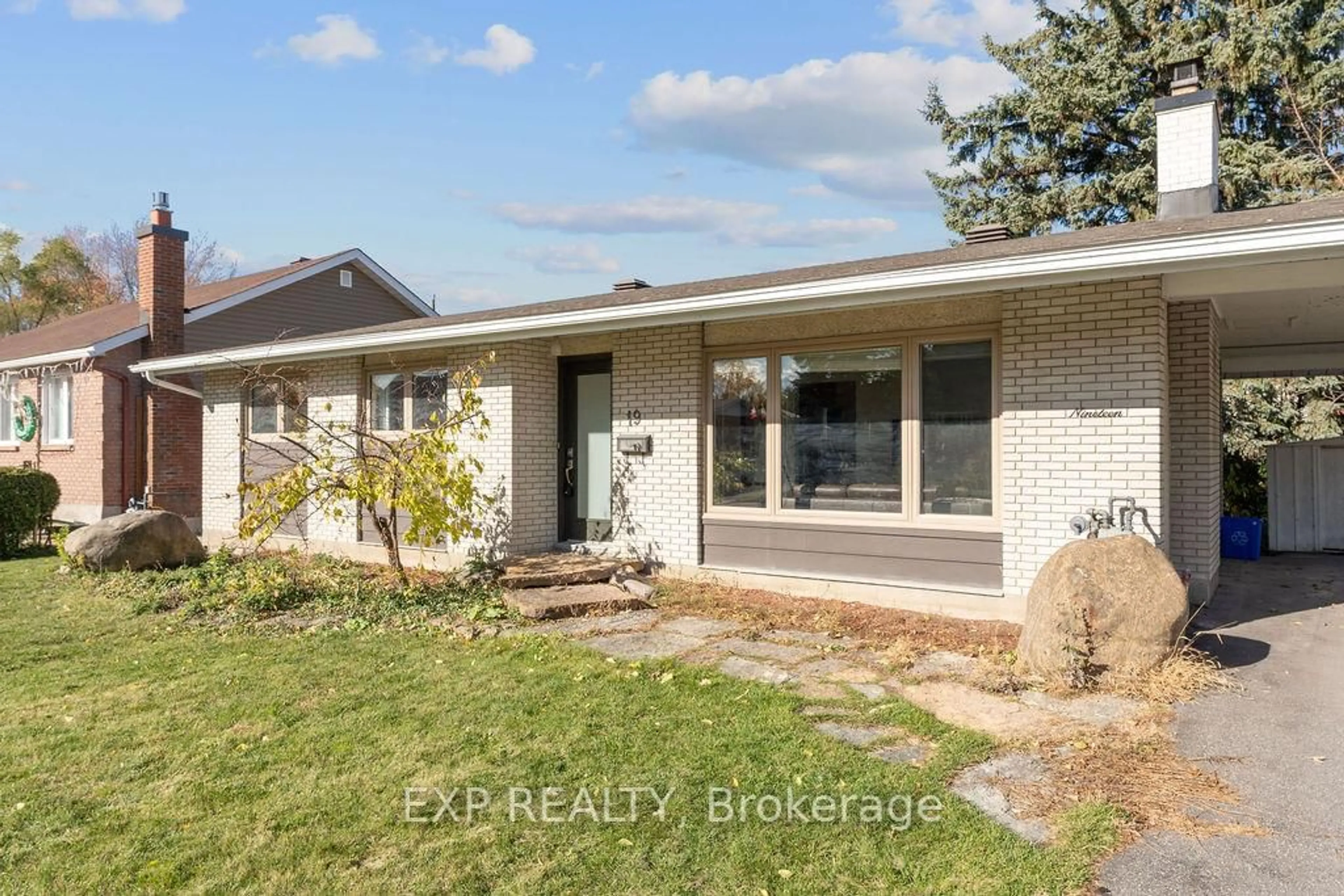 Home with brick exterior material, street for 19 Sunnycrest Dr, Ottawa Ontario K2E 5Y3