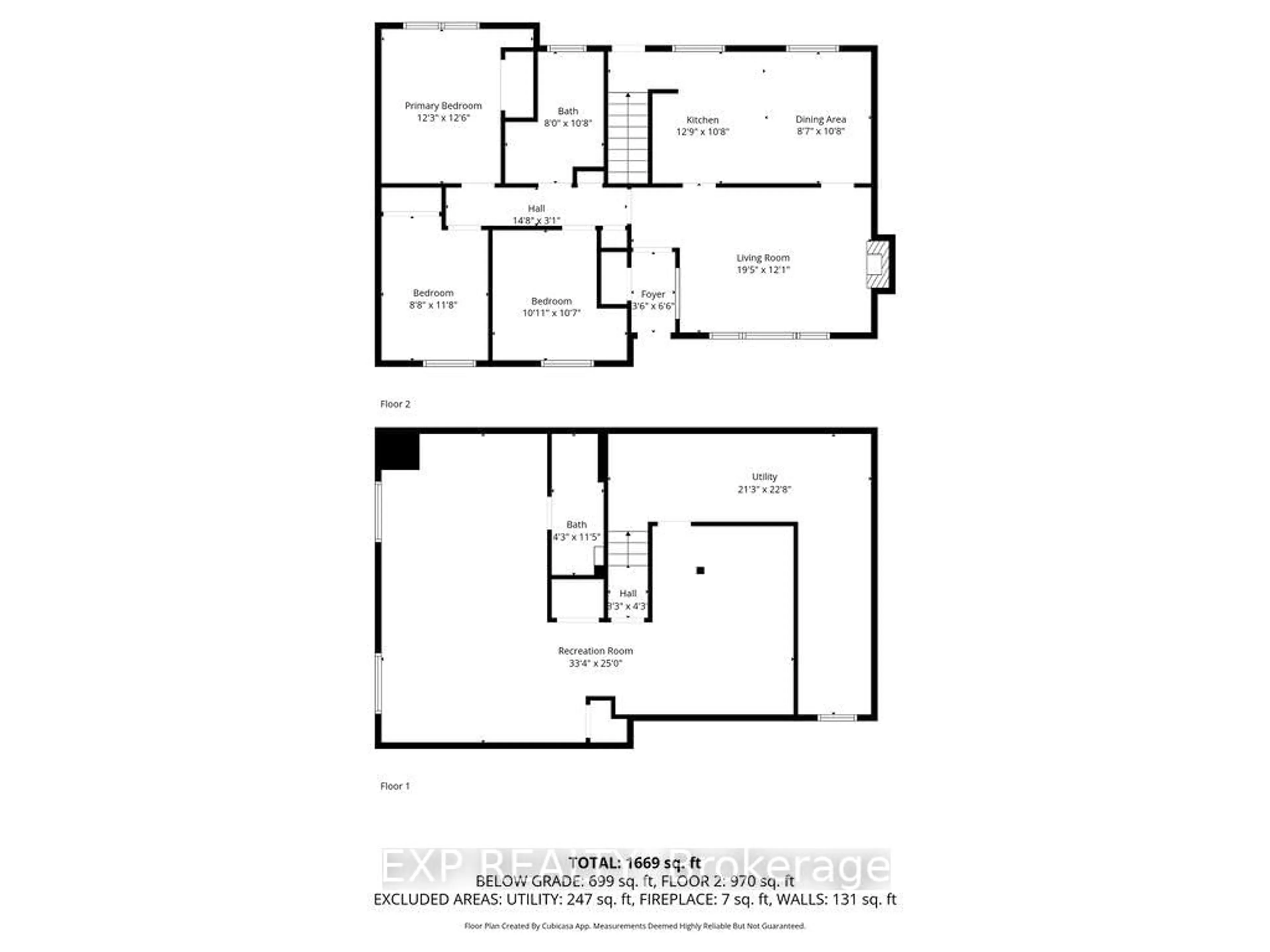 Floor plan for 19 Sunnycrest Dr, Ottawa Ontario K2E 5Y3