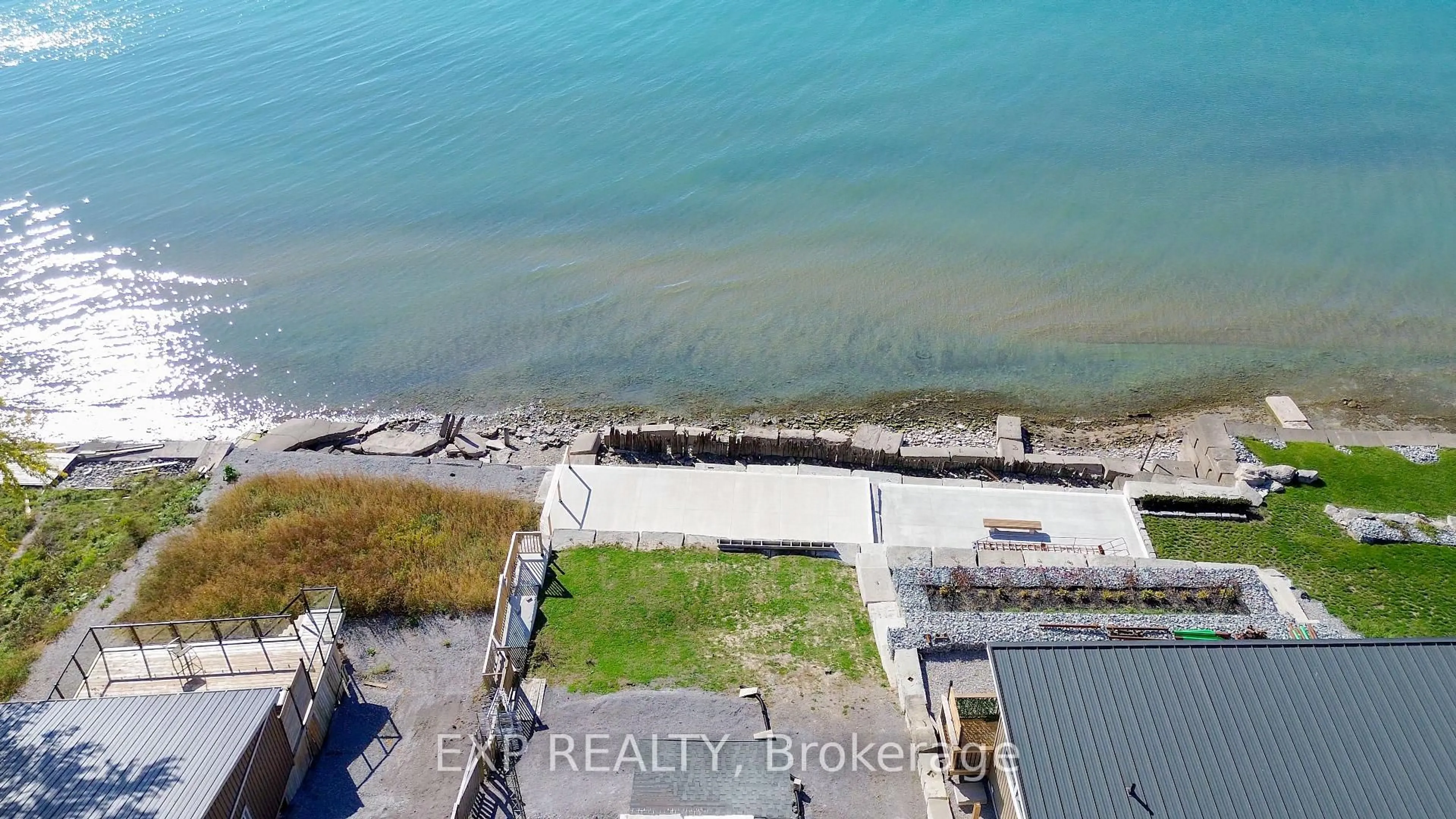 A pic from outside/outdoor area/front of a property/back of a property/a pic from drone, water/lake/river/ocean view for 370 South Coast Dr, Haldimand Ontario N0A 1L0
