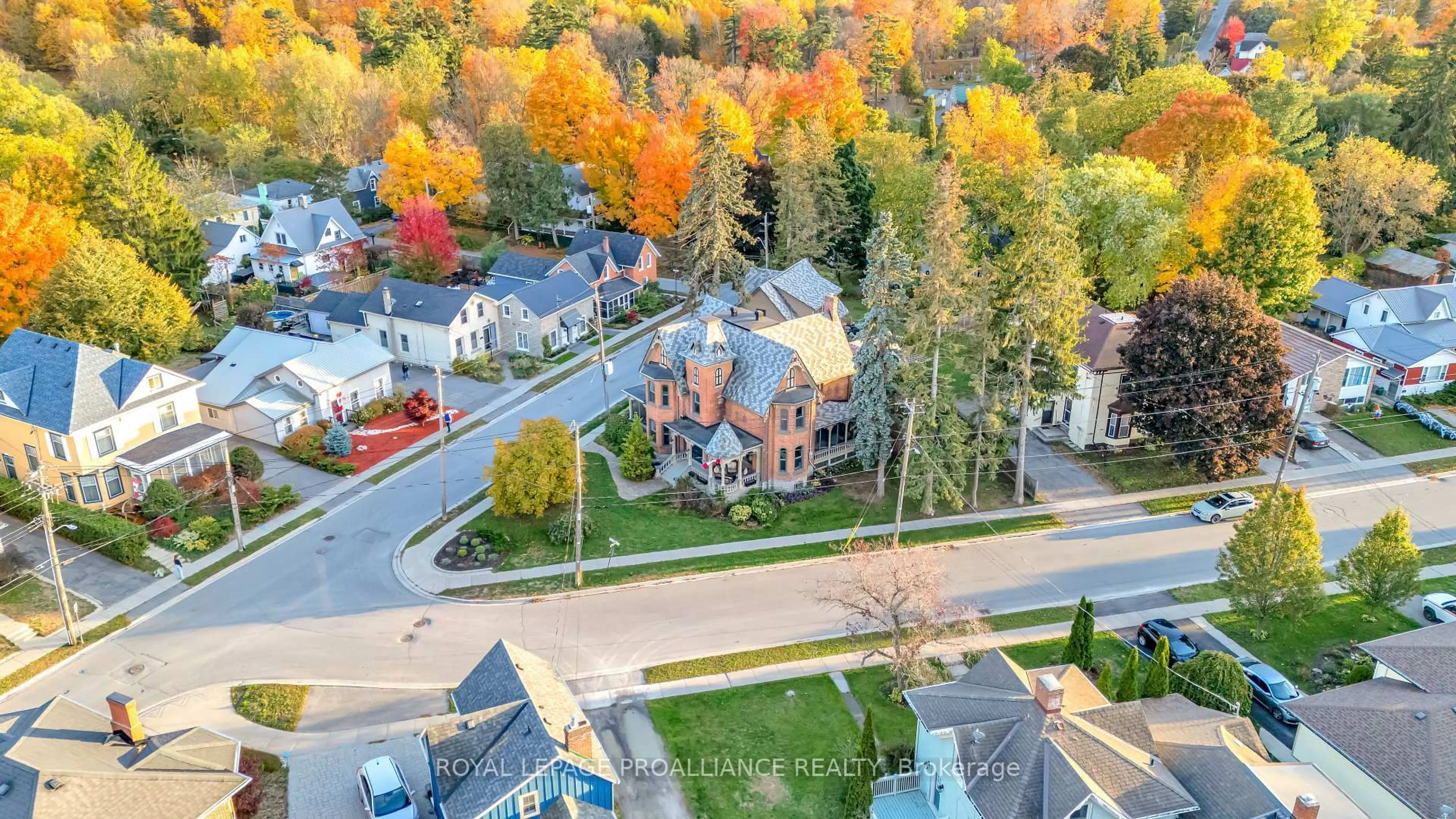 A pic from outside/outdoor area/front of a property/back of a property/a pic from drone, street for 79 West Mary St, Prince Edward County Ontario K0K 2T0