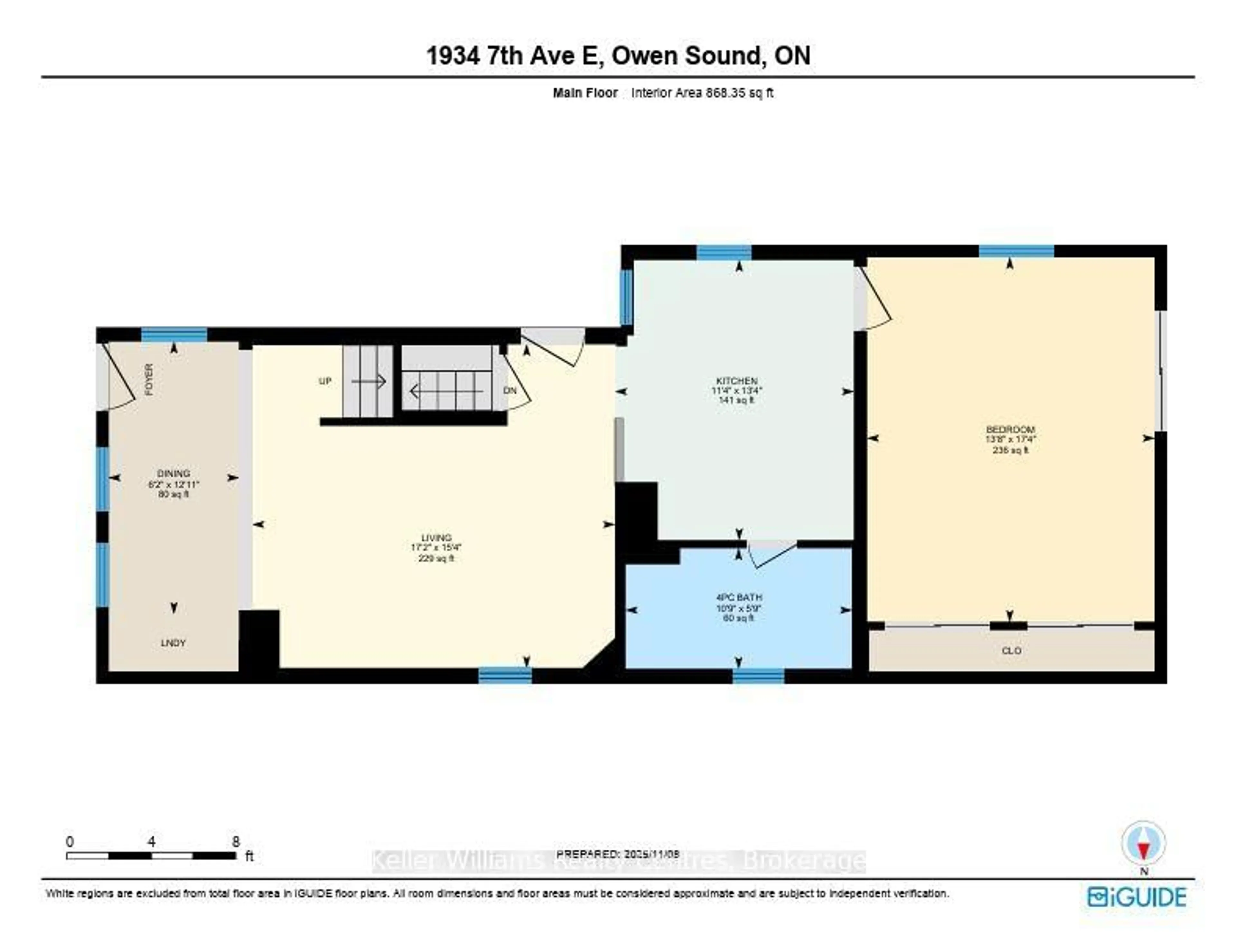 Floor plan for 1934 7th Ave, Owen Sound Ontario N4K 2Z9