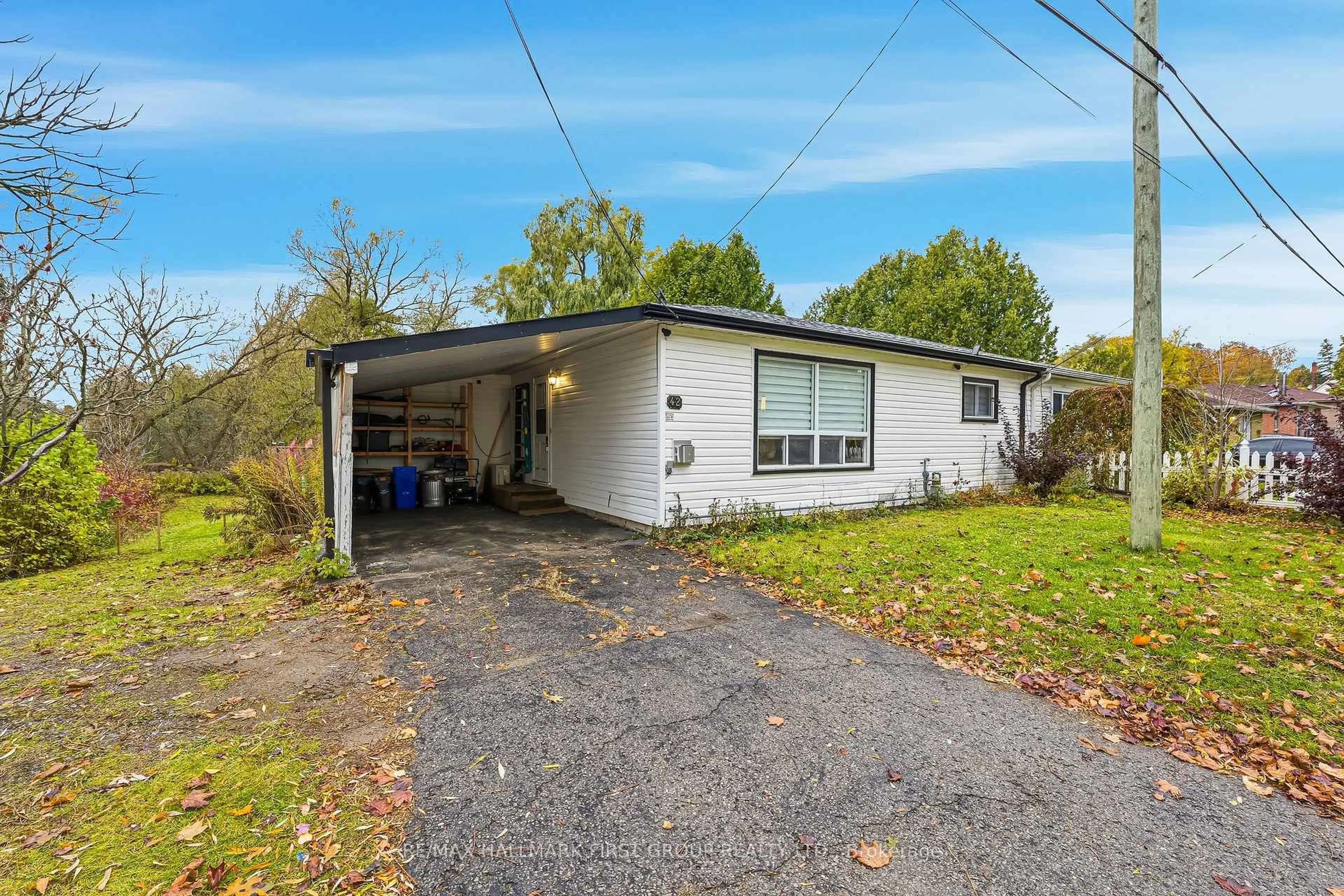 A pic from outside/outdoor area/front of a property/back of a property/a pic from drone, unknown for 42 Division St, Cramahe Ontario K0K 1S0