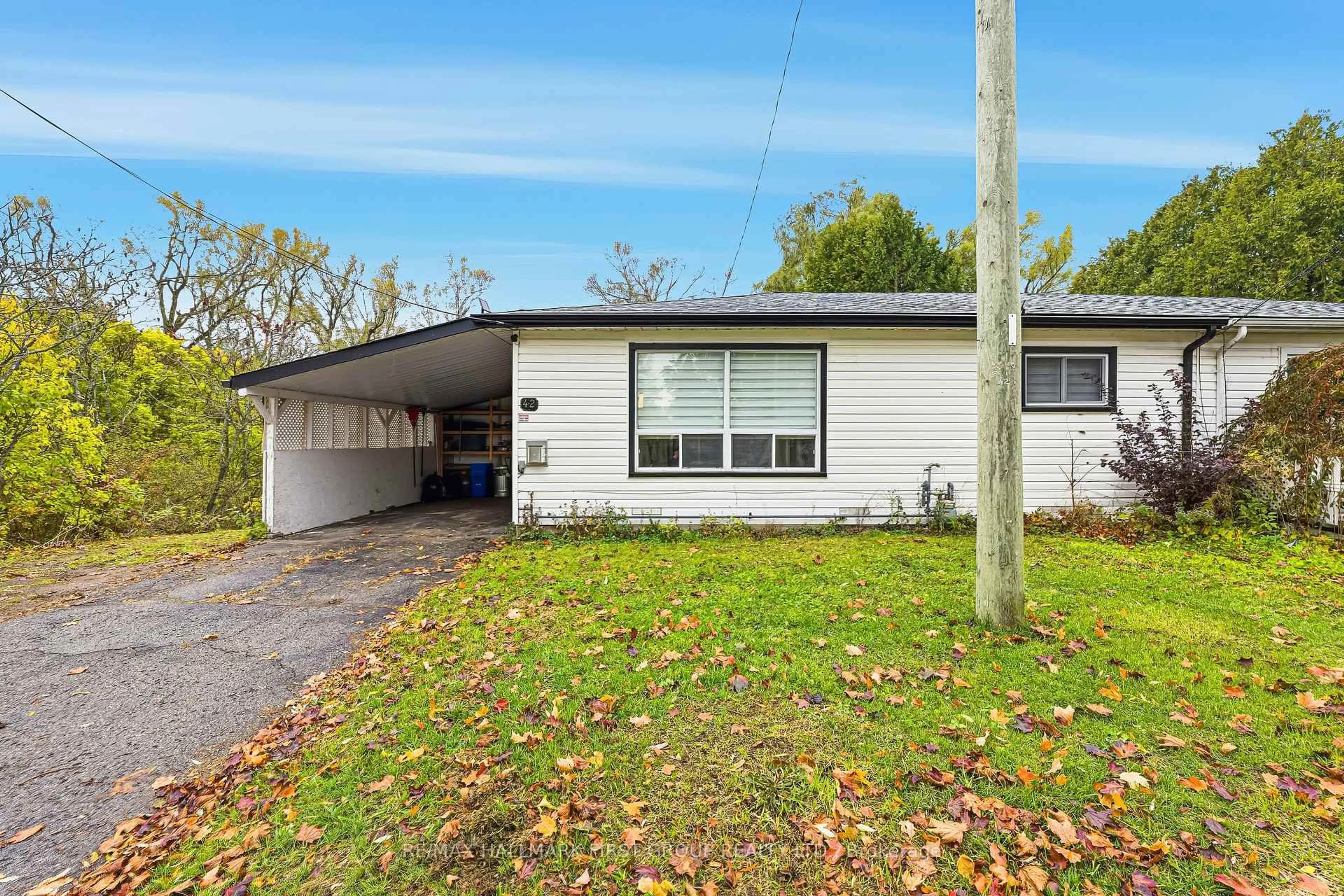 Home with vinyl exterior material, street for 42 Division St, Cramahe Ontario K0K 1S0