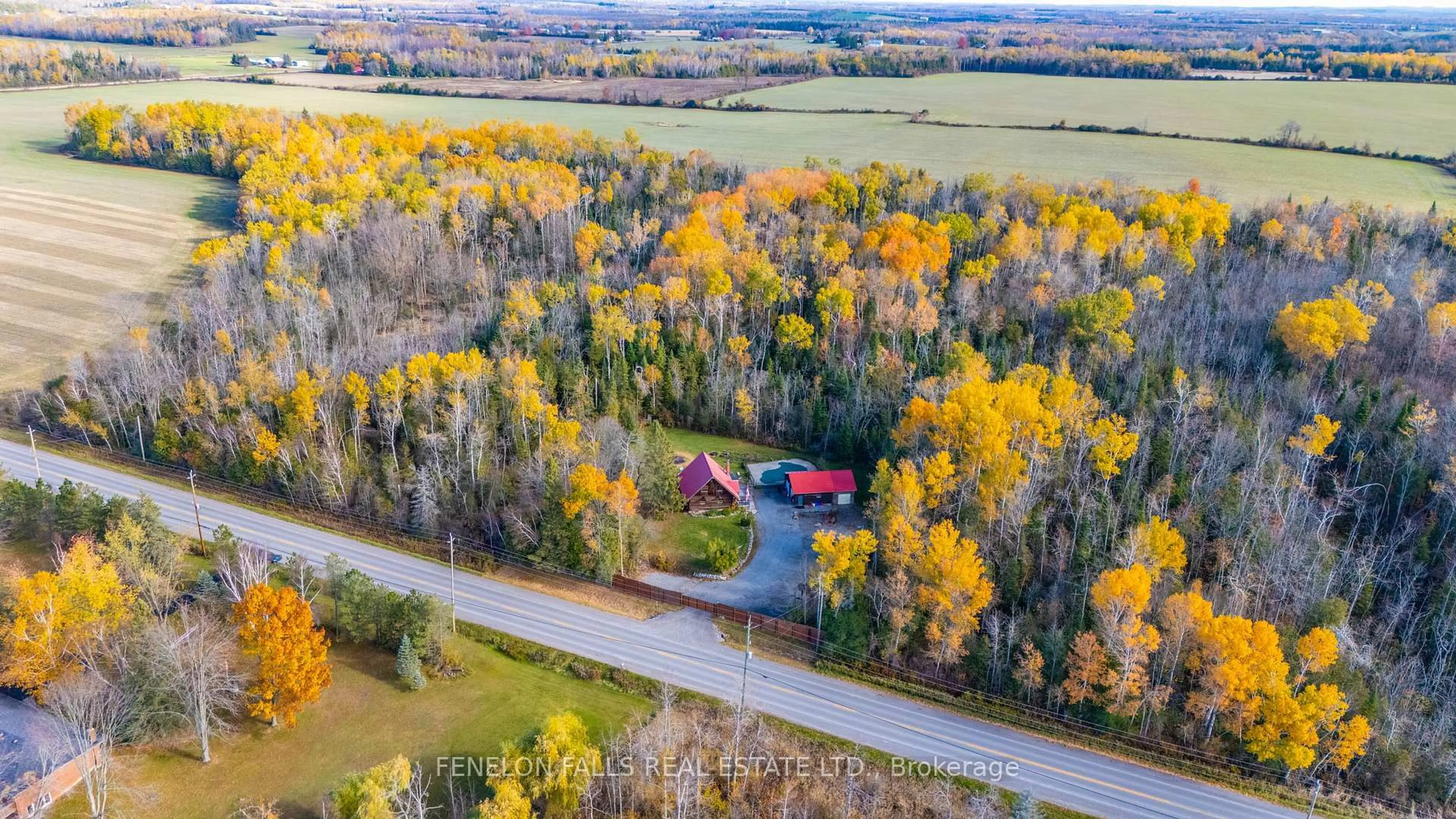 A pic from outside/outdoor area/front of a property/back of a property/a pic from drone, unknown for 348 Ogemah Rd, Kawartha Lakes Ontario K0M 2G0