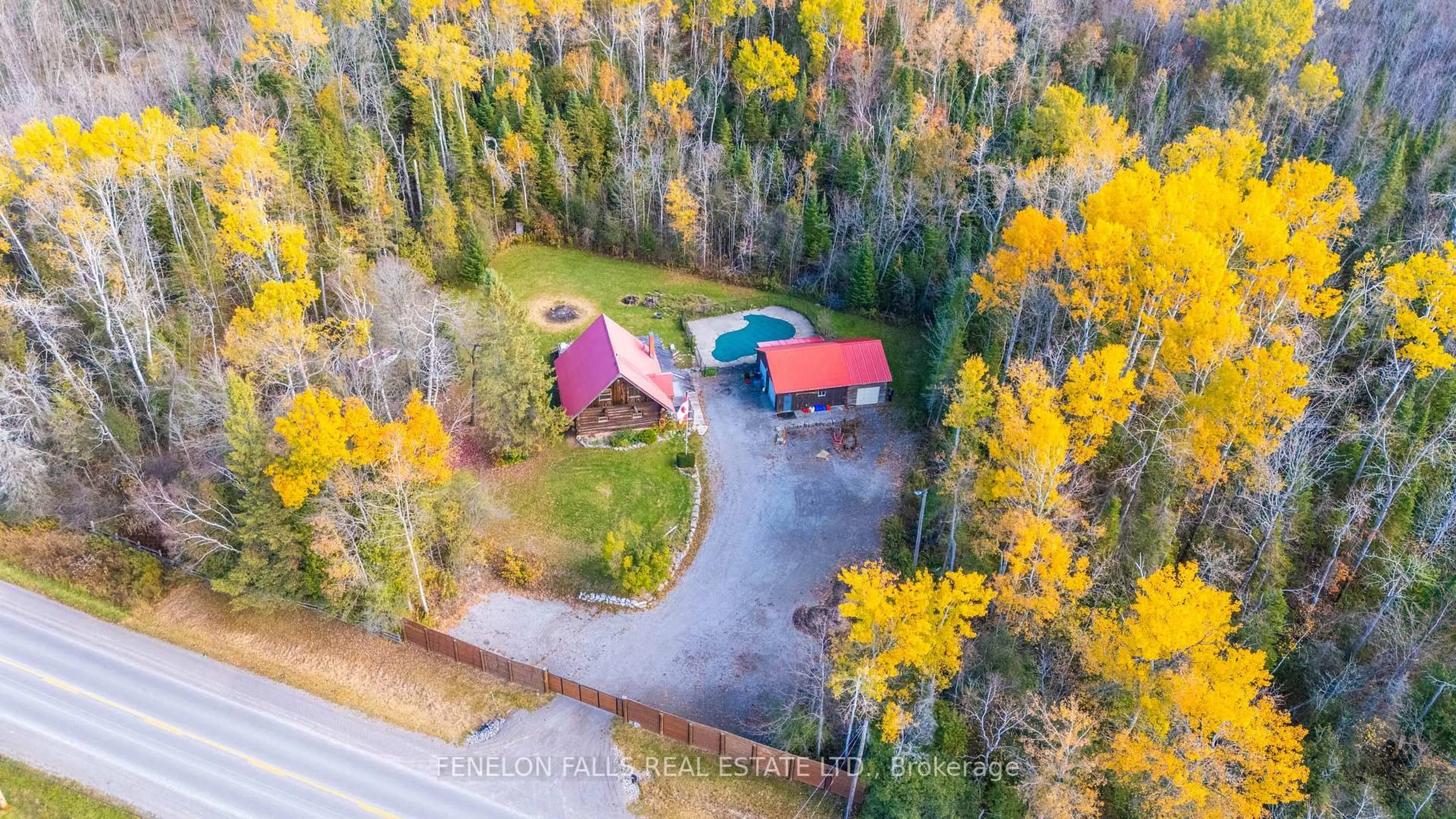 A pic from outside/outdoor area/front of a property/back of a property/a pic from drone, unknown for 348 Ogemah Rd, Kawartha Lakes Ontario K0M 2G0