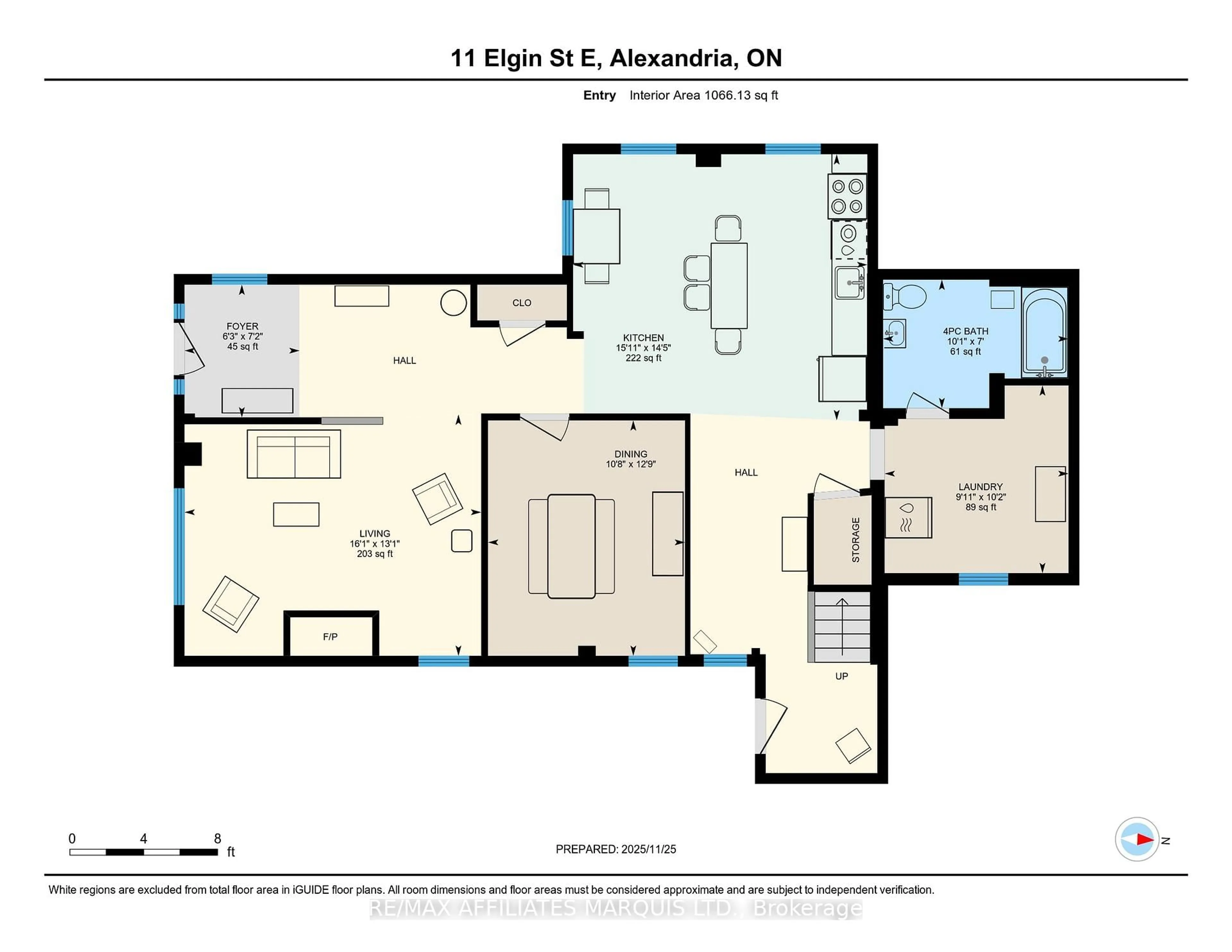Floor plan for 11 Elgin St, North Glengarry Ontario K0C 1A0