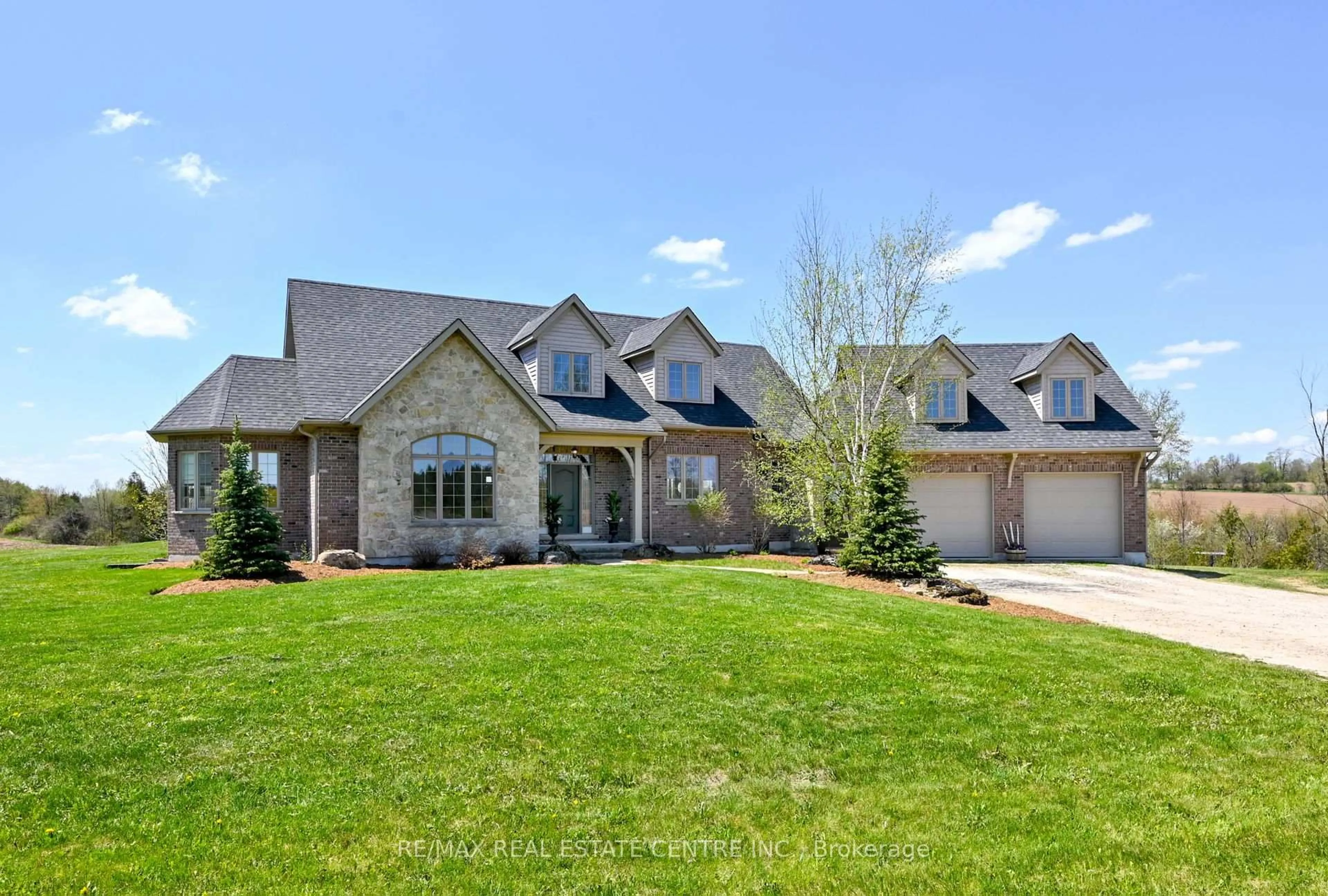 Home with brick exterior material, street for 293138 8th Line, Amaranth Ontario L9W 0T6