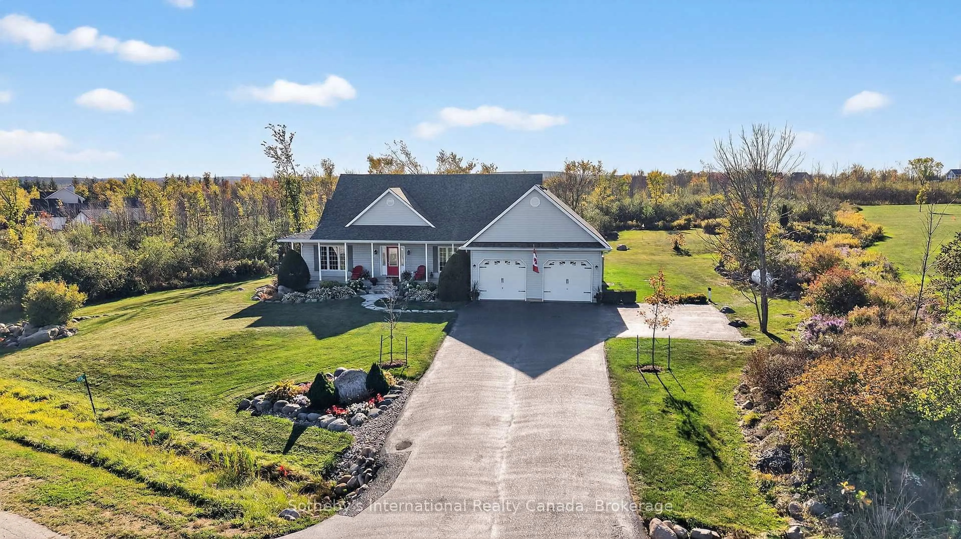 A pic from outside/outdoor area/front of a property/back of a property/a pic from drone, street for 108 Ridgecrest Lane, Meaford Ontario N0H 2P0