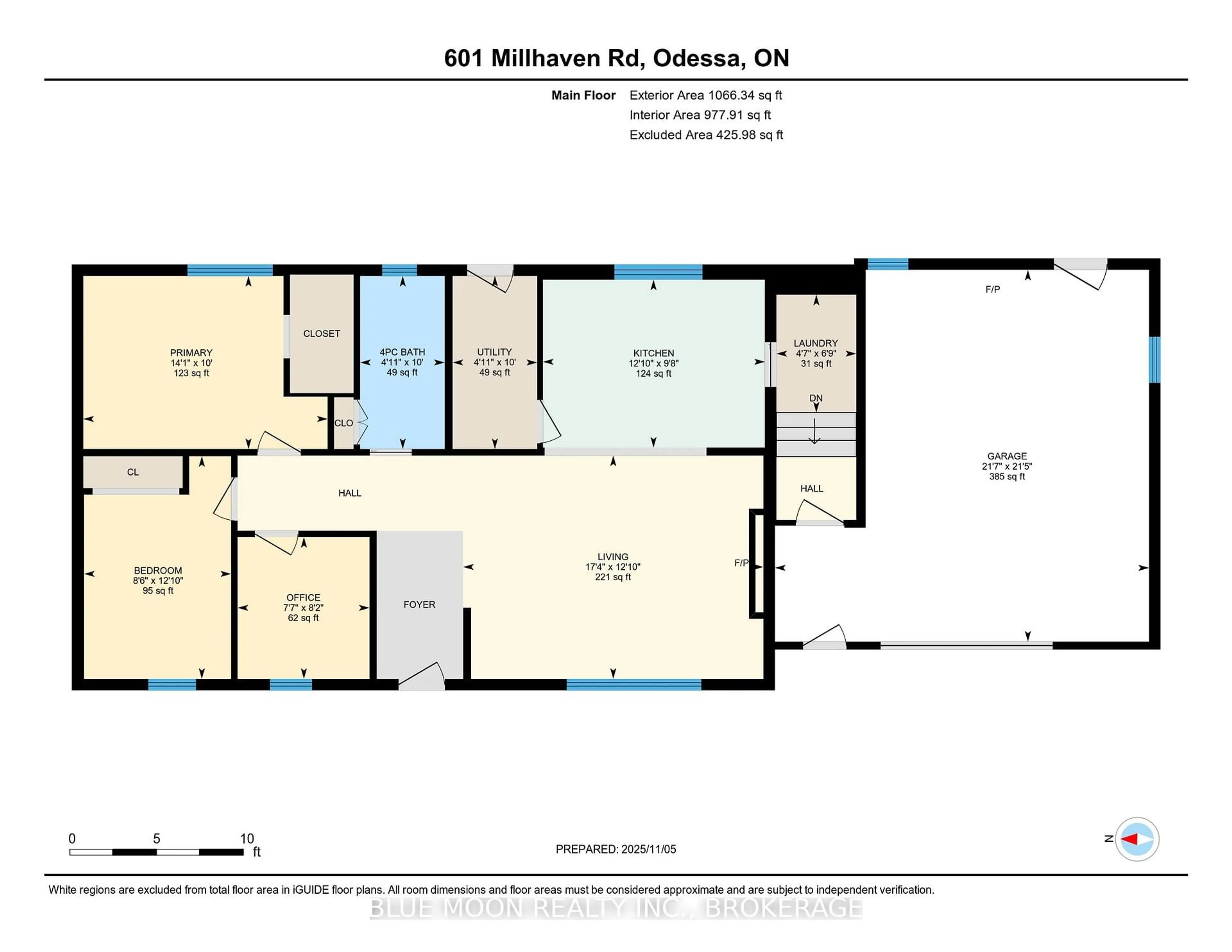 Floor plan for 601 Millhaven Rd, Bissett Creek Ontario K0H 2H0