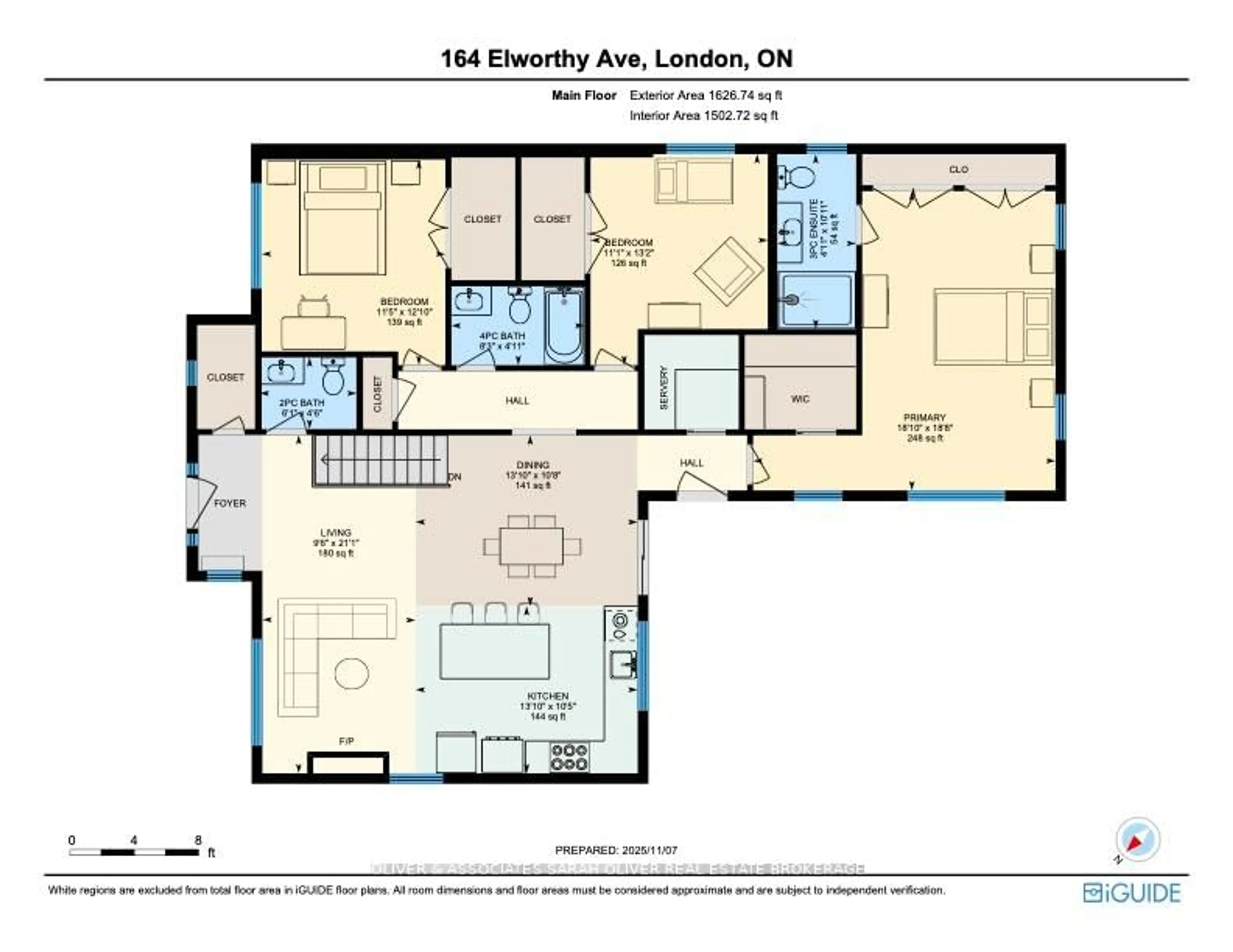 Floor plan for 164 Elworthy Ave, London South Ontario N6C 2M7