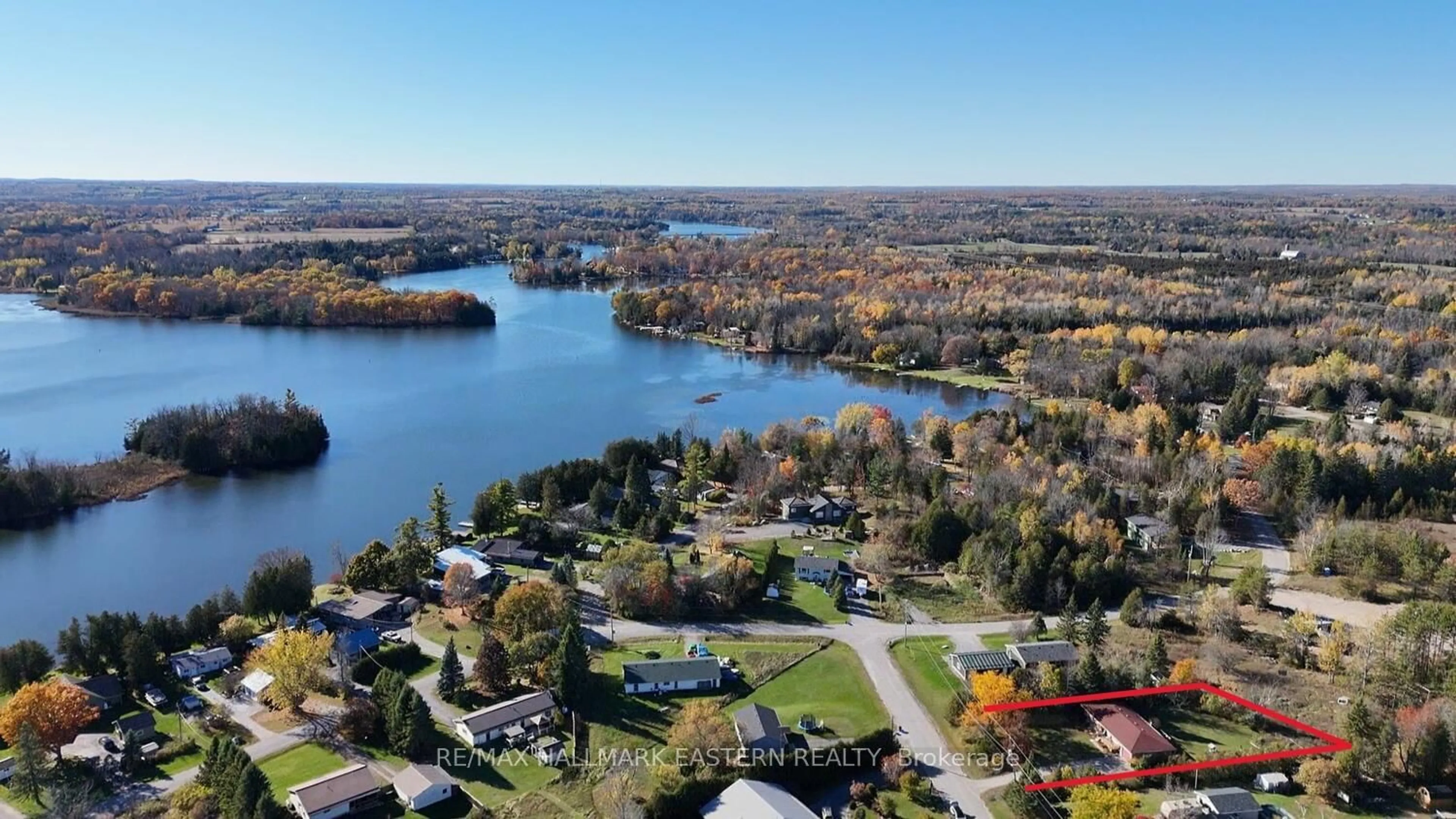 A pic from outside/outdoor area/front of a property/back of a property/a pic from drone, water/lake/river/ocean view for 12 Wildrose Circ, Trent Hills Ontario K0L 1Z0