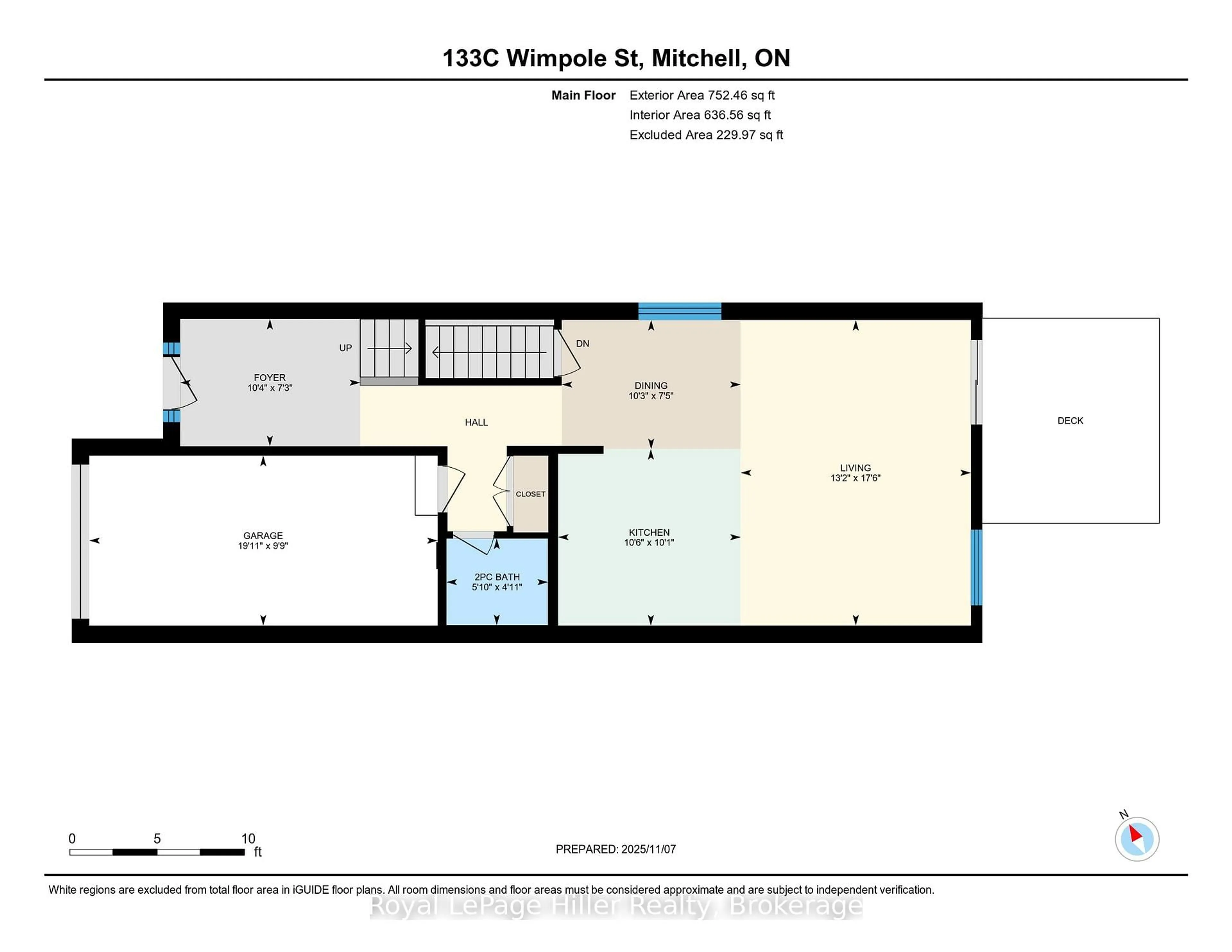 Floor plan for 133 Wimpole St #C, West Perth Ontario N0K 1N0
