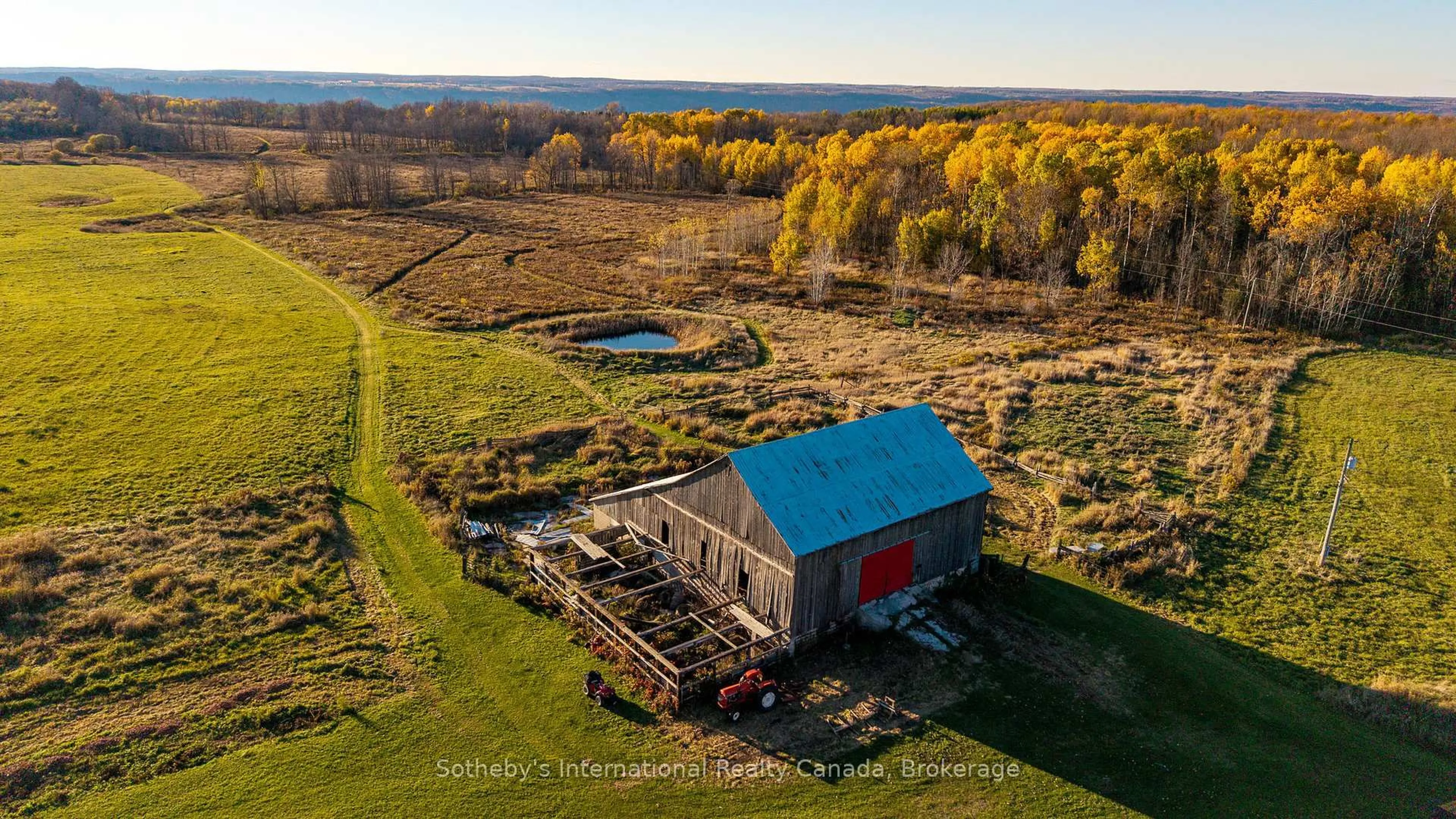 A pic from outside/outdoor area/front of a property/back of a property/a pic from drone, building for 315298 3rd Line A, Grey Highlands Ontario N0C 1E0