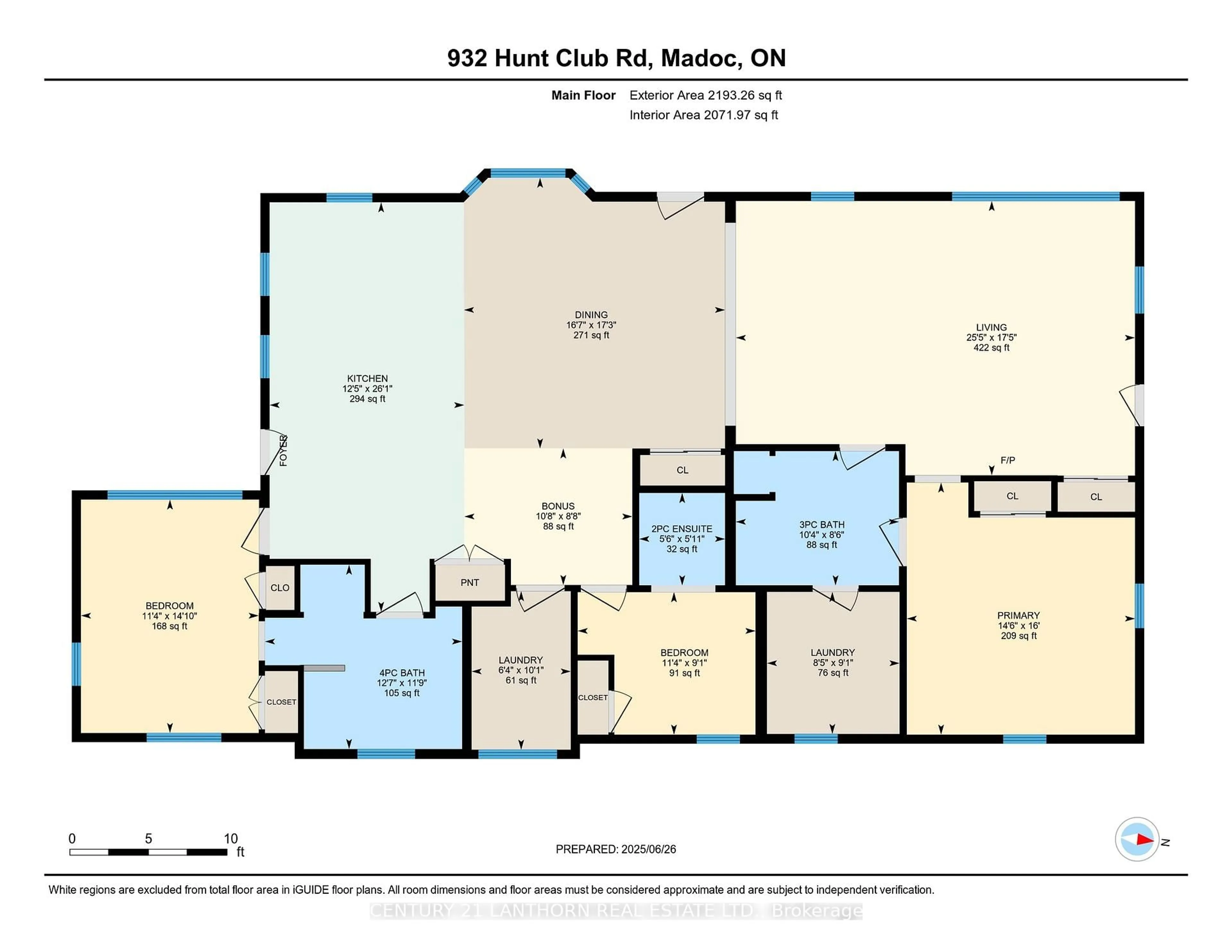 Floor plan for 932 Hunt Club Rd, Madoc Ontario K0K 2K0