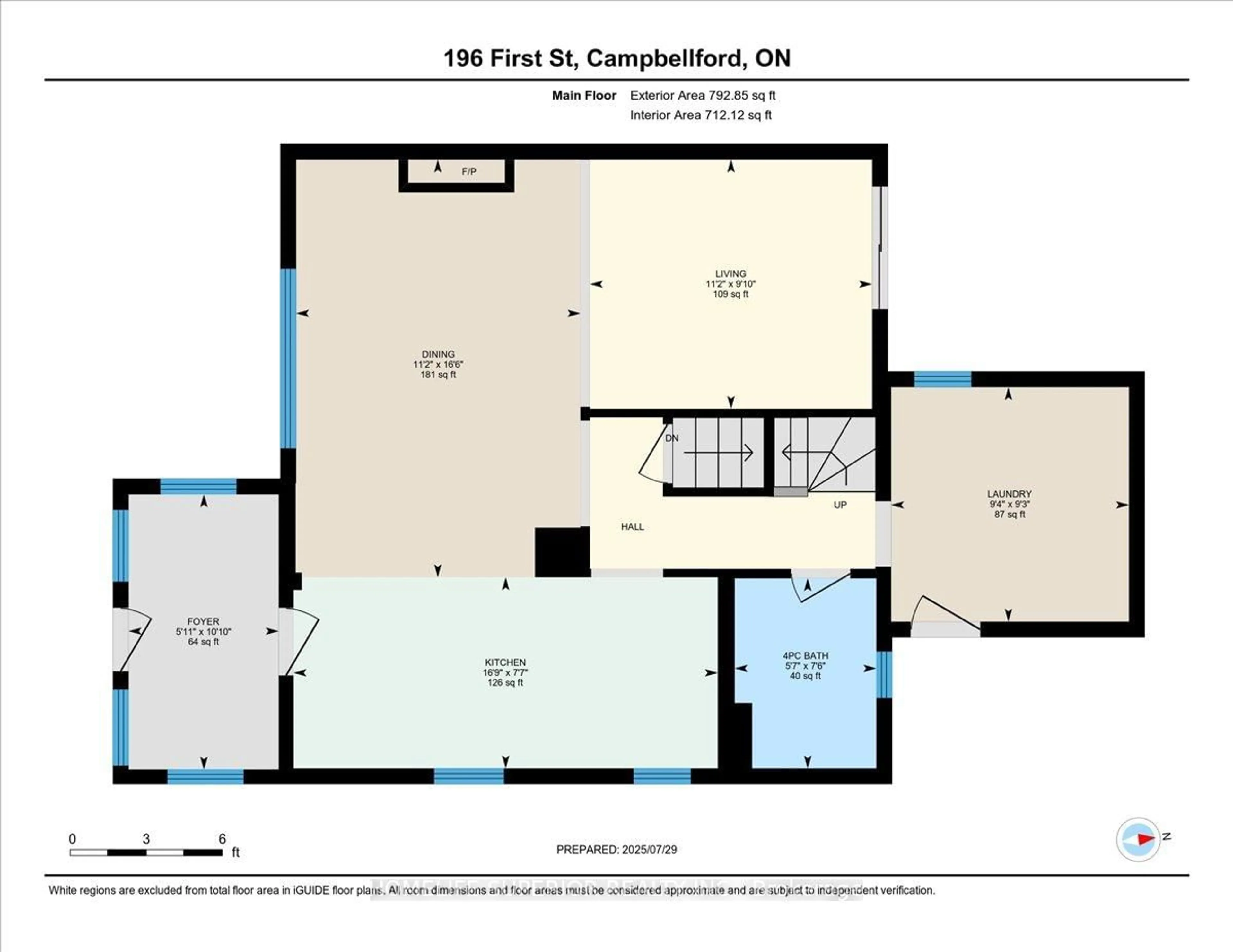 Floor plan for 196 First St, Trent Hills Ontario K0L 1L0
