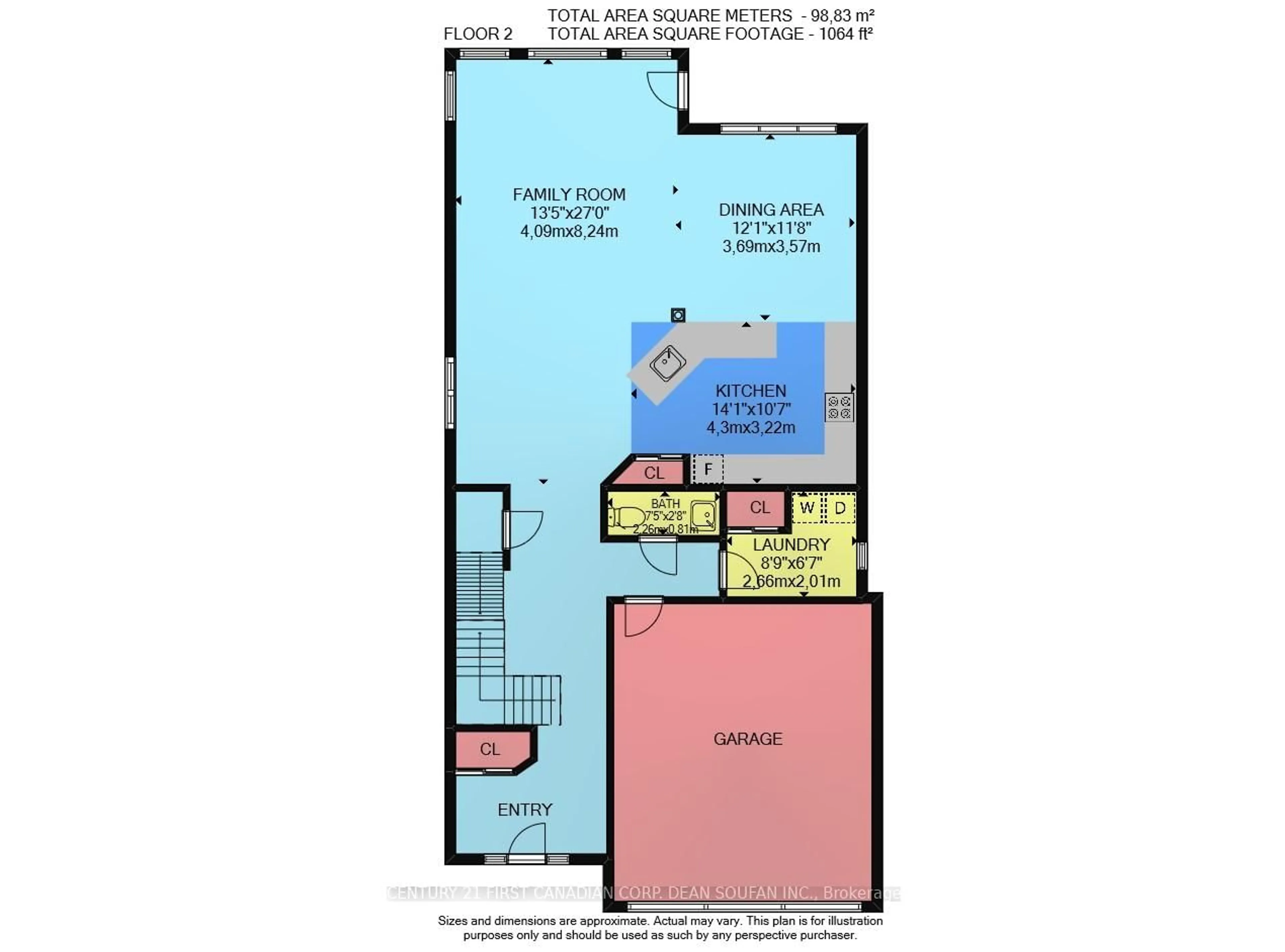 Floor plan for 868 Rushbrook Cres, London South Ontario N6K 5B6