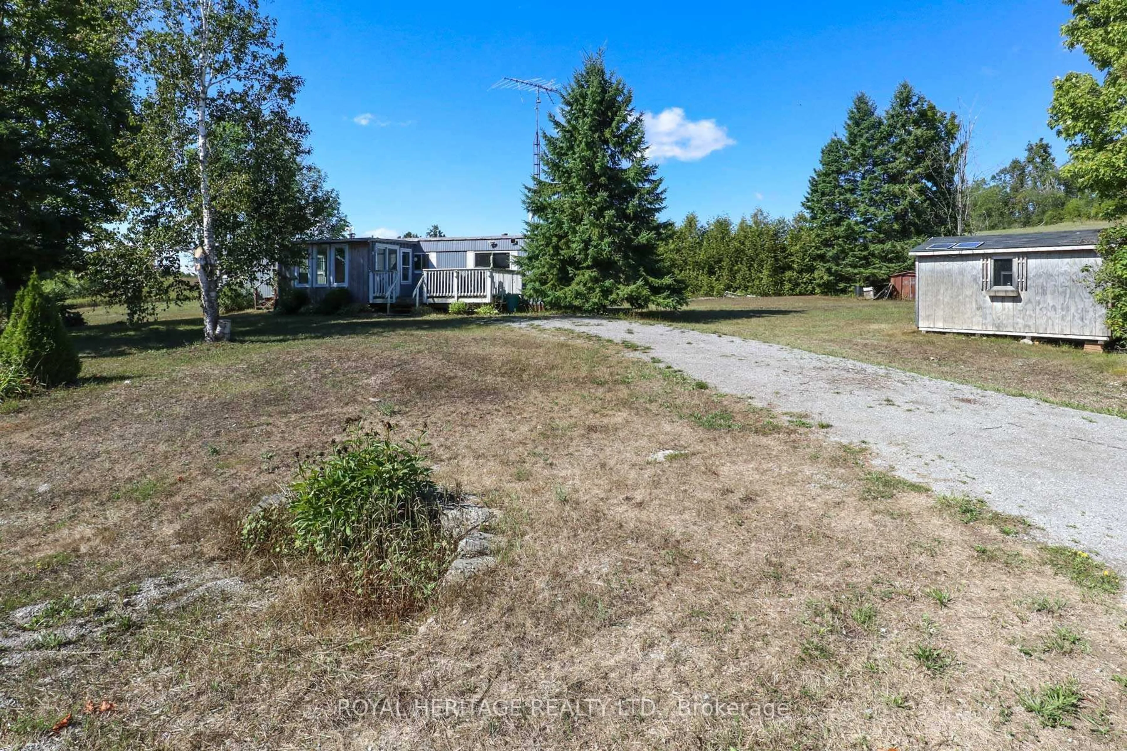 A pic from outside/outdoor area/front of a property/back of a property/a pic from drone, unknown for 161 Devitt's Rd, Kawartha Lakes Ontario K0M 1A0
