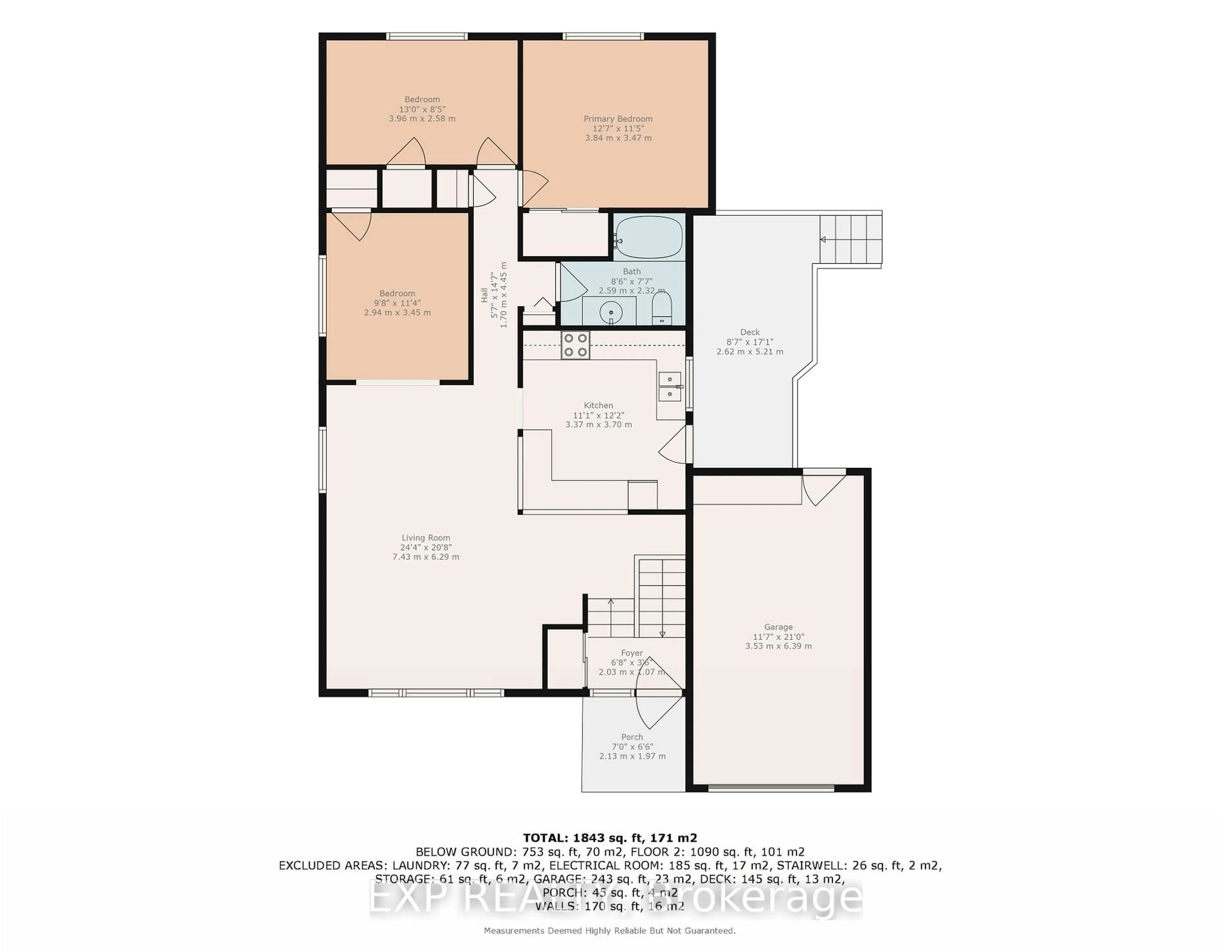 Floor plan for 218 Farley Ave, Belleville Ontario K8N 4L5