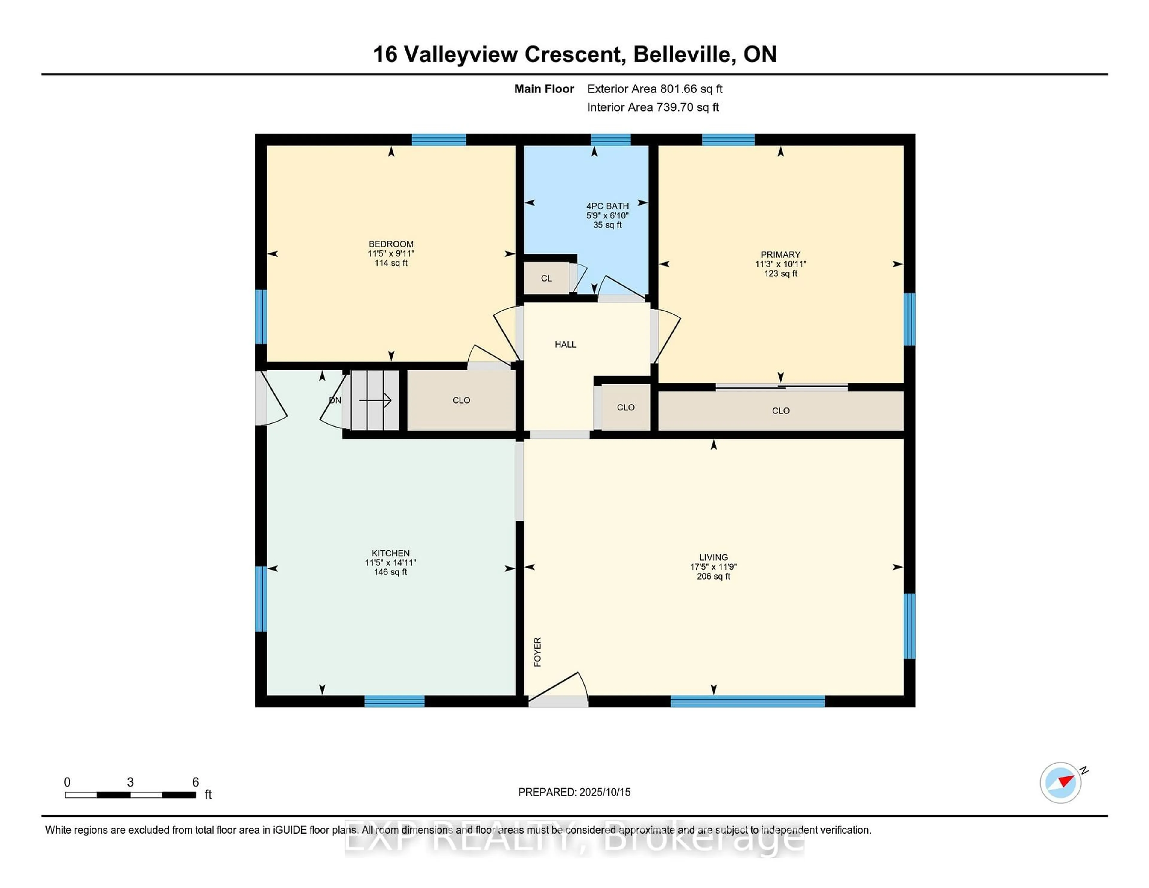 Floor plan for 16 Valleyview Cres, Belleville Ontario K8P 3G1