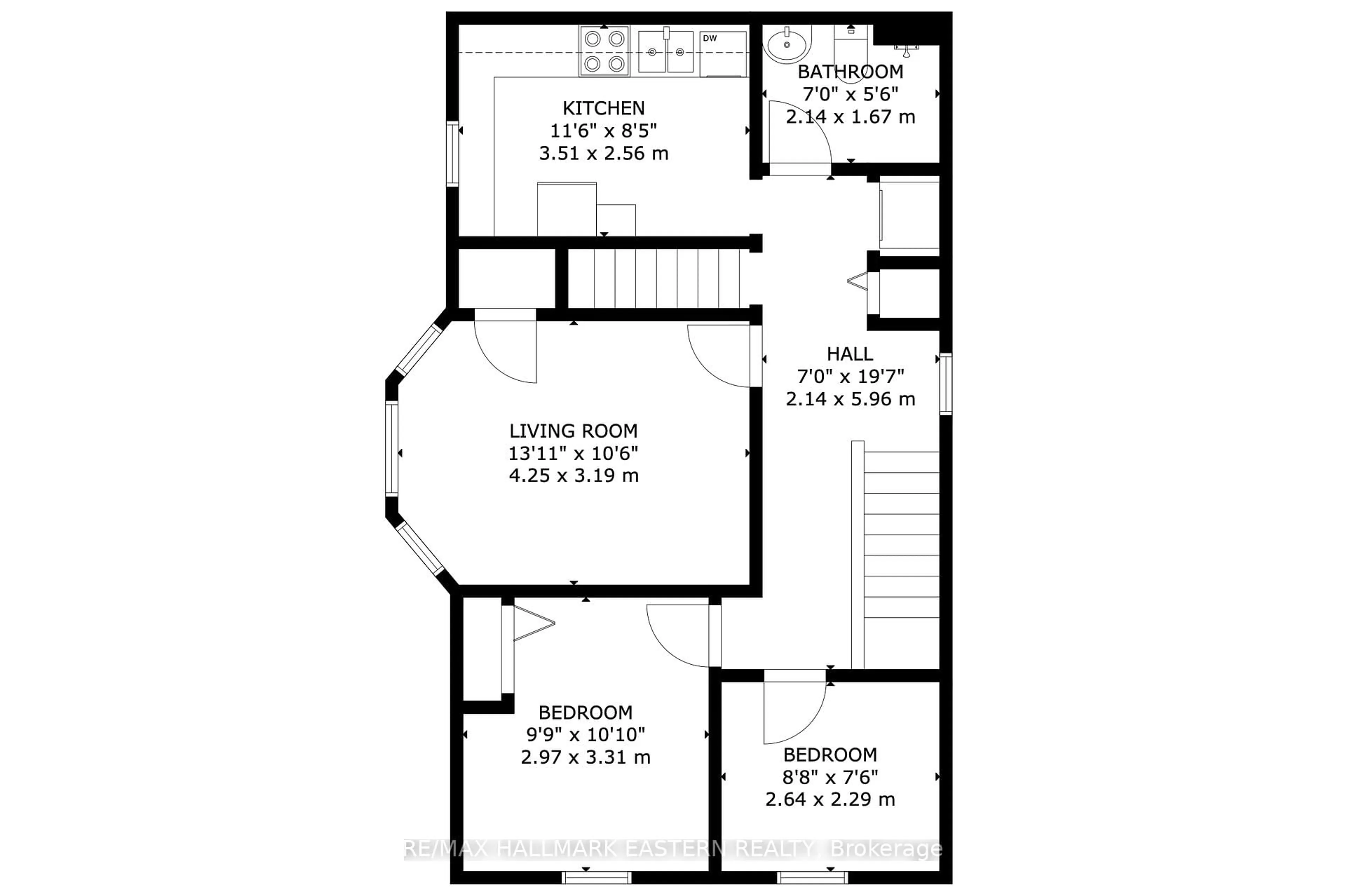 Floor plan for 300 Wolfe St, Peterborough Ontario K9J 2L5