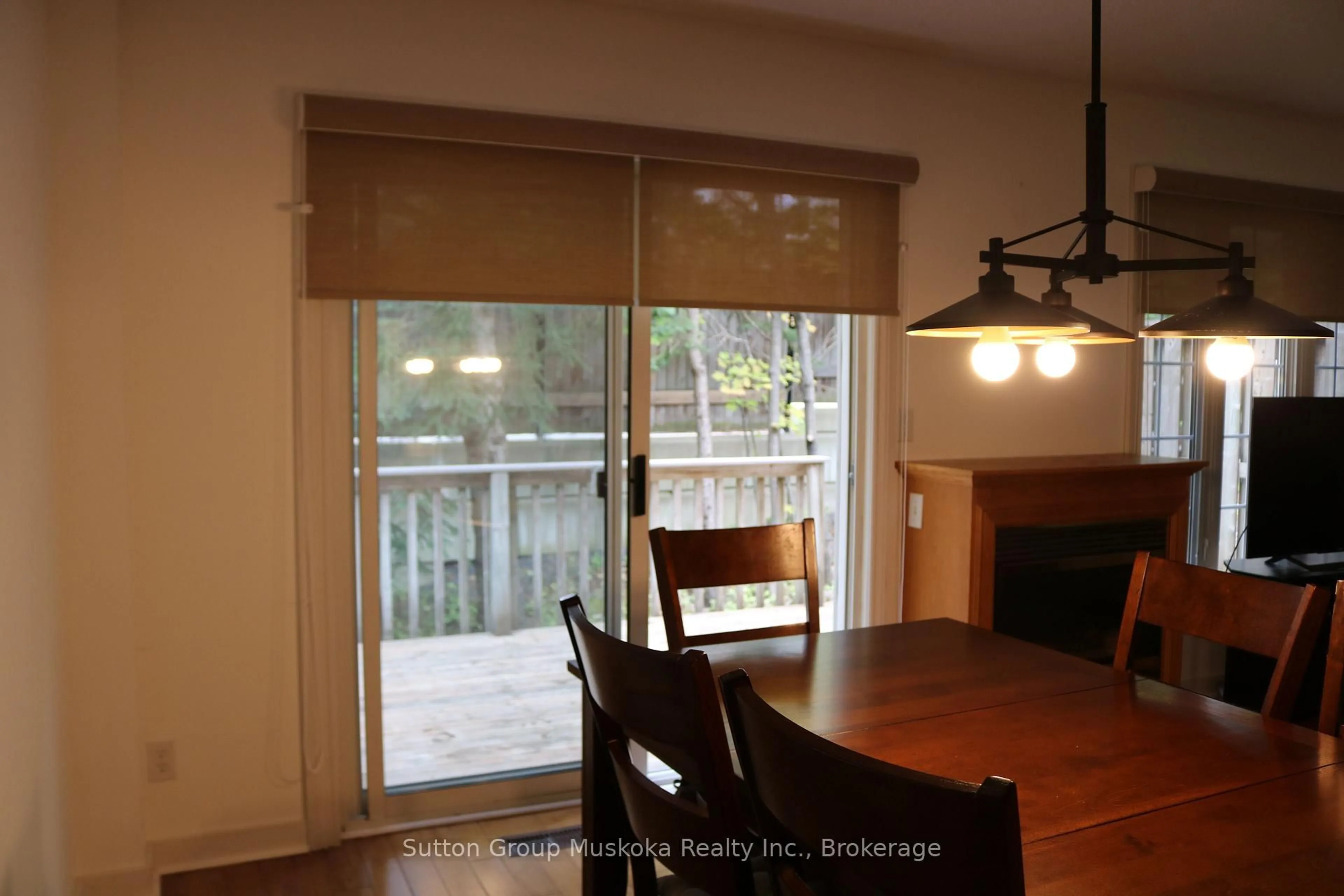 Dining room, wood/laminate floor for 20 Dairy Lane #B1, Huntsville Ontario P1H 2L1