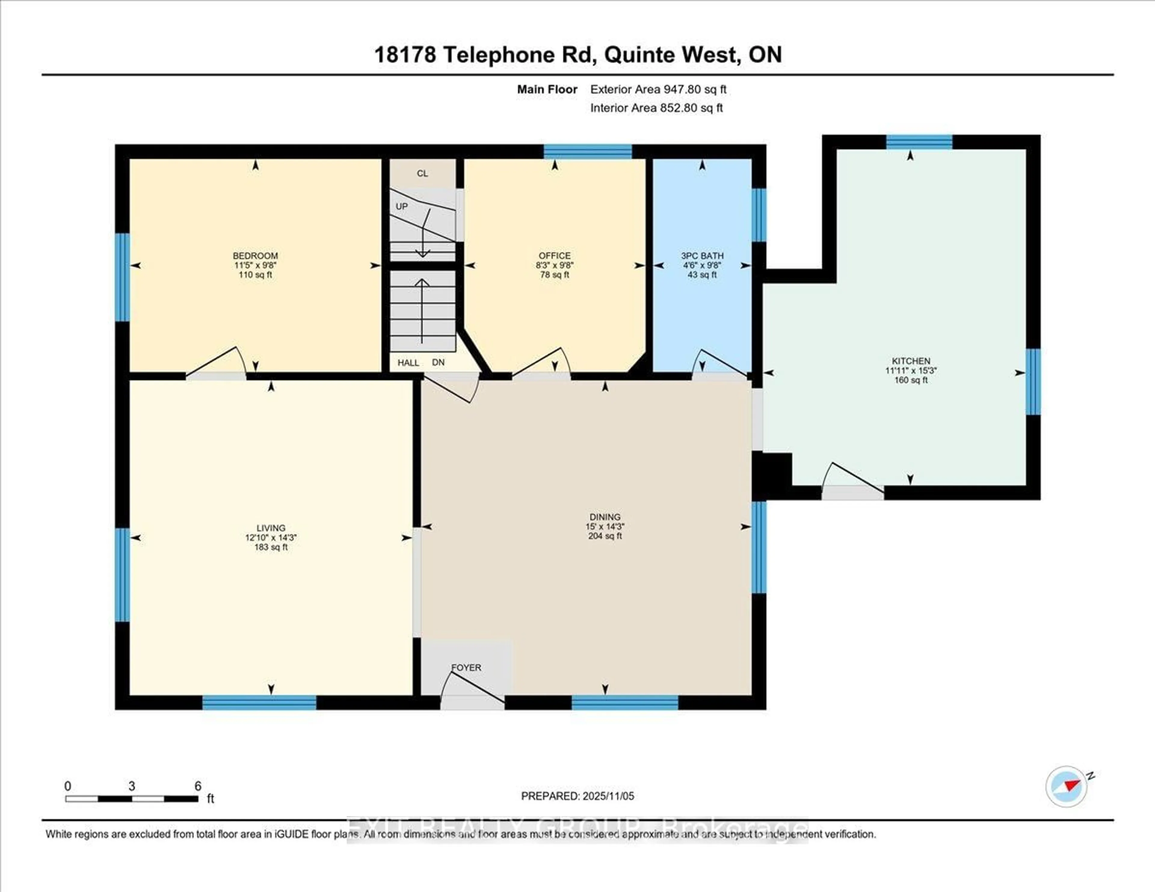 Floor plan for 18178 Telephone Rd, Ingleside Ontario K8V 5P4