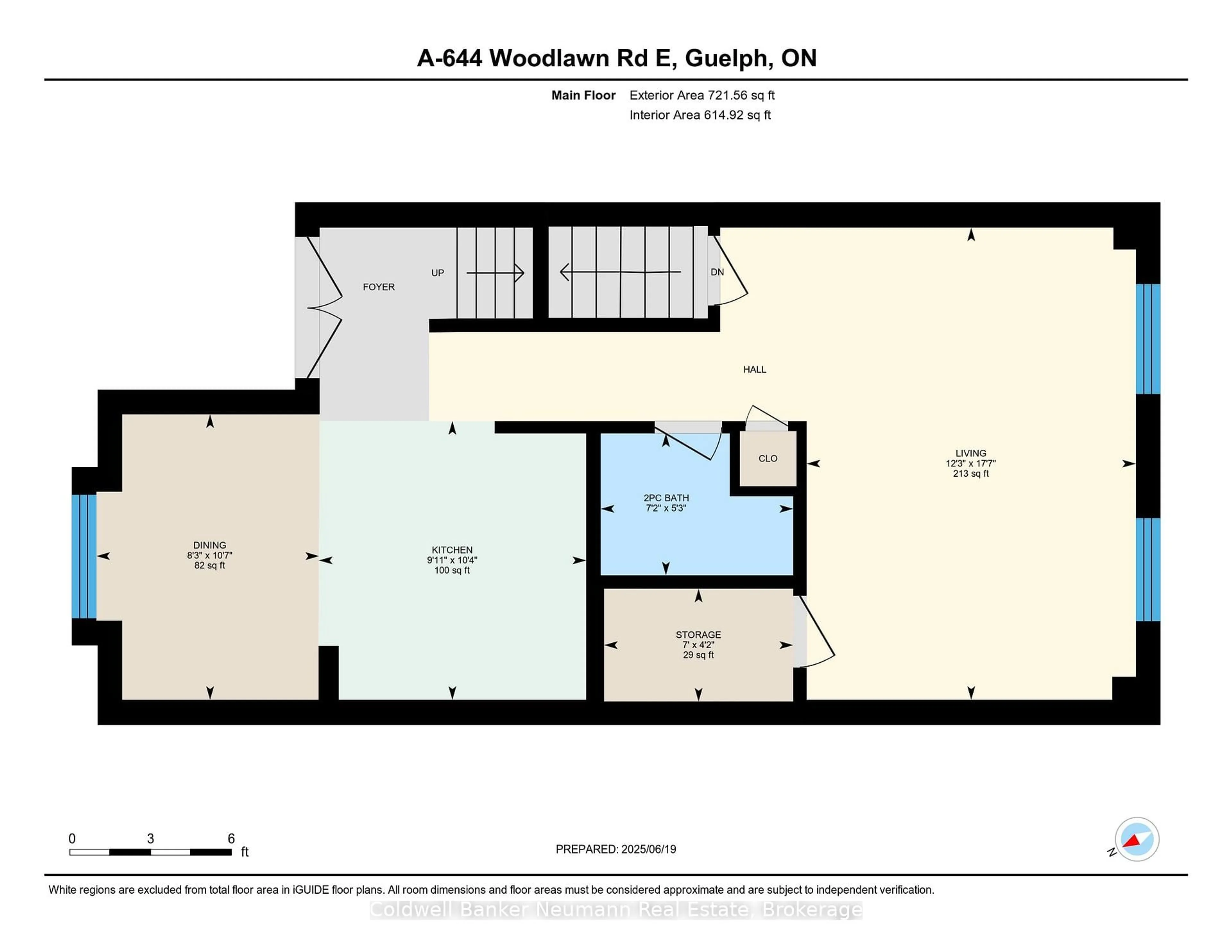 Floor plan for 644 Woodlawn Rd #A, Guelph Ontario N1E 0K4