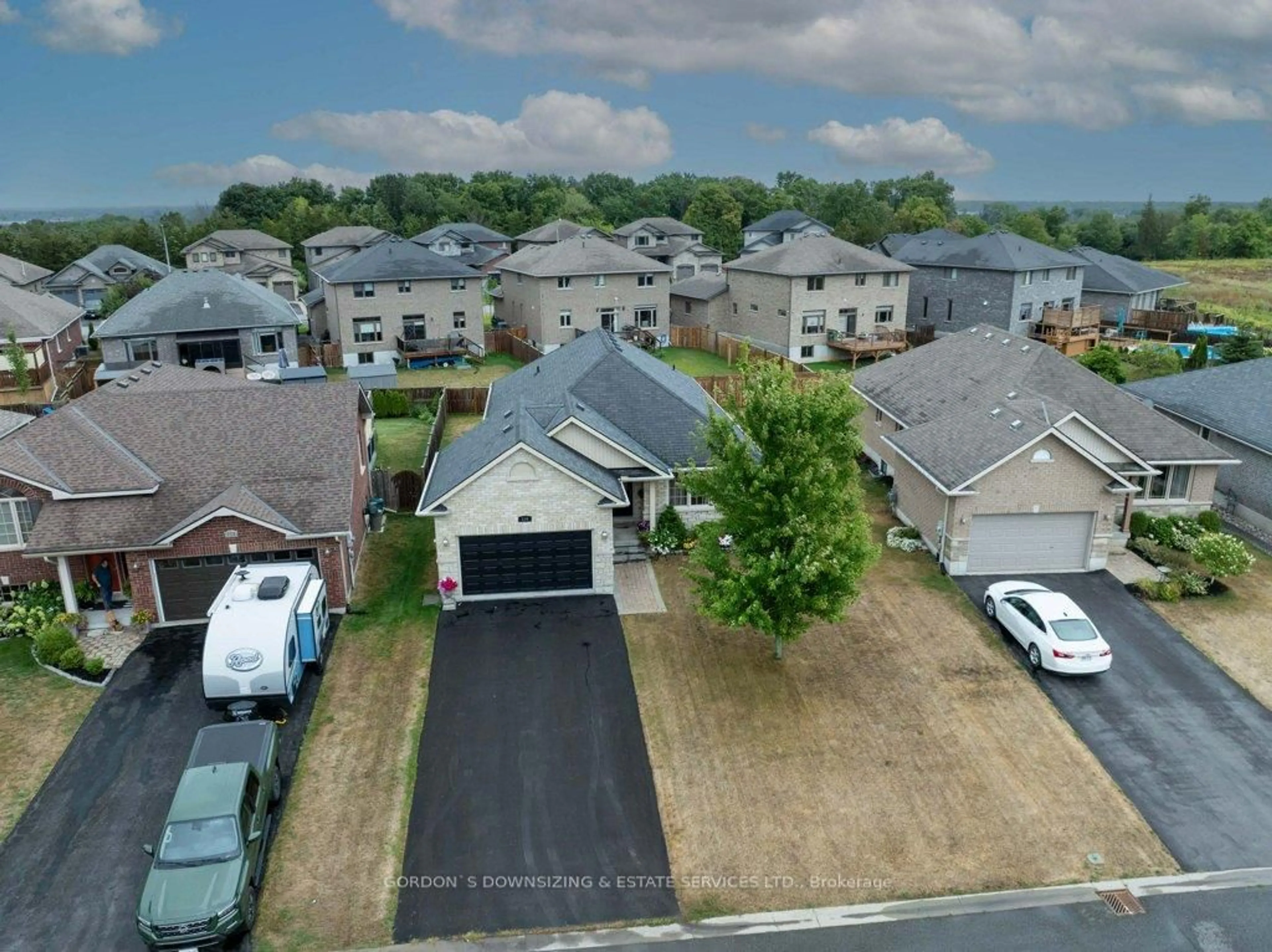 A pic from outside/outdoor area/front of a property/back of a property/a pic from drone, street for 114 Parkview Hts, Quinte West Ontario K8V 0A3
