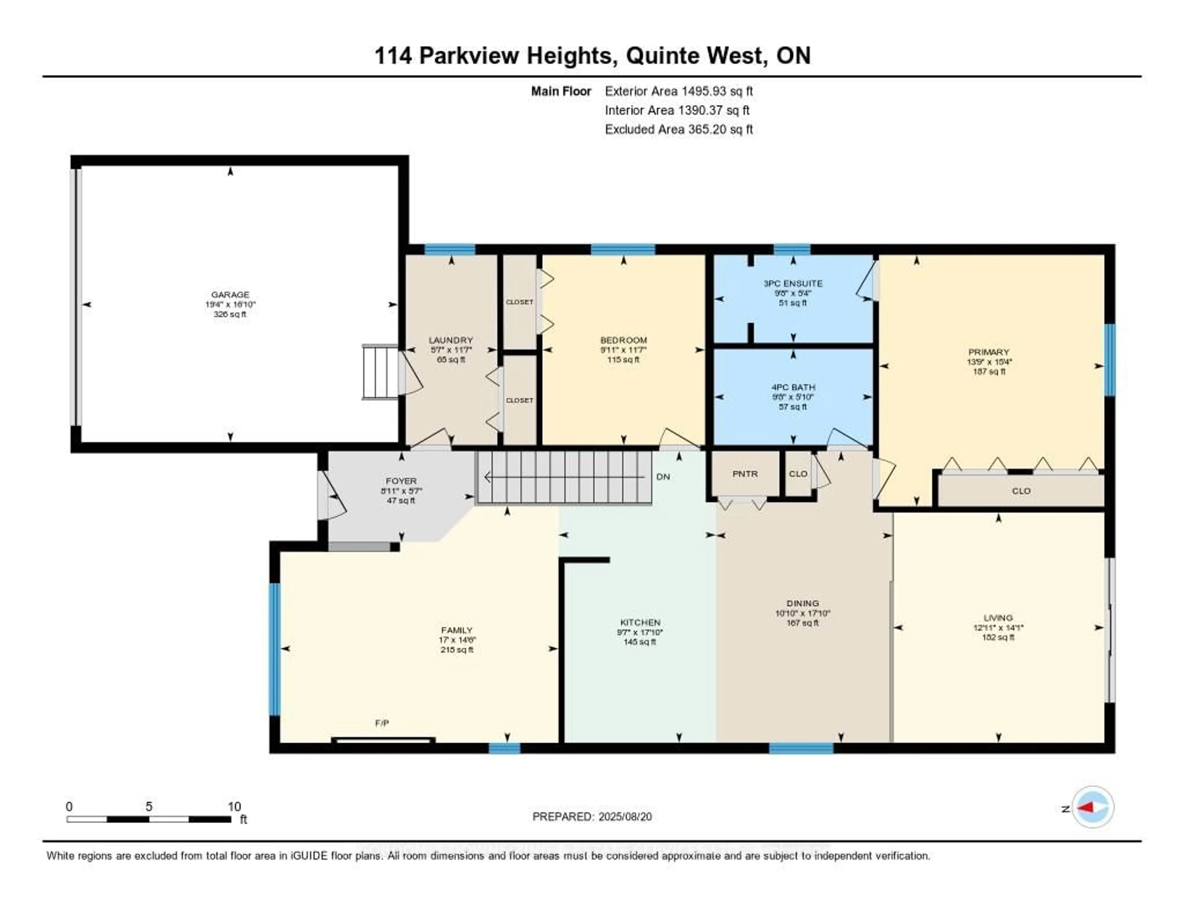 Floor plan for 114 Parkview Hts, Quinte West Ontario K8V 0A3