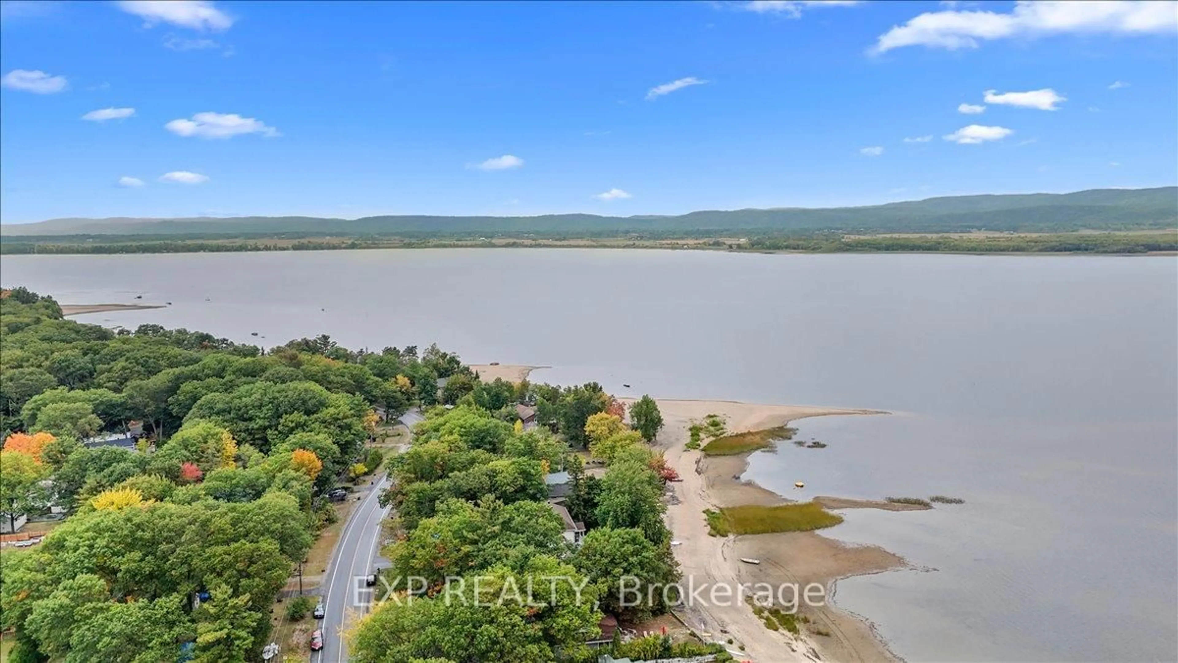 A pic from outside/outdoor area/front of a property/back of a property/a pic from drone, water/lake/river/ocean view for 488 Bayview Dr, Ottawa Ontario K0A 3M0