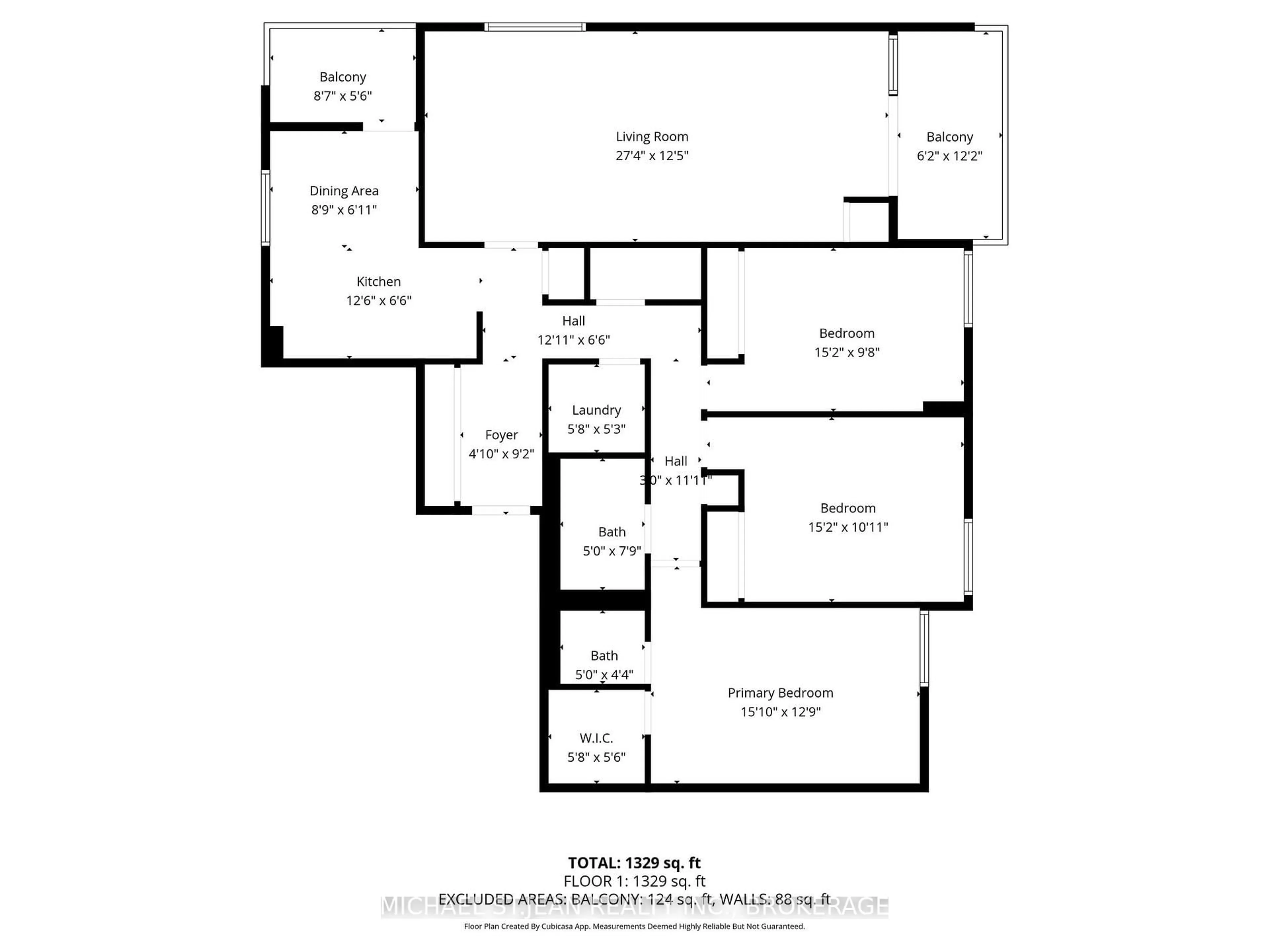 Floor plan for 301 Frances Ave #1503, Hamilton Ontario L8E 3W6