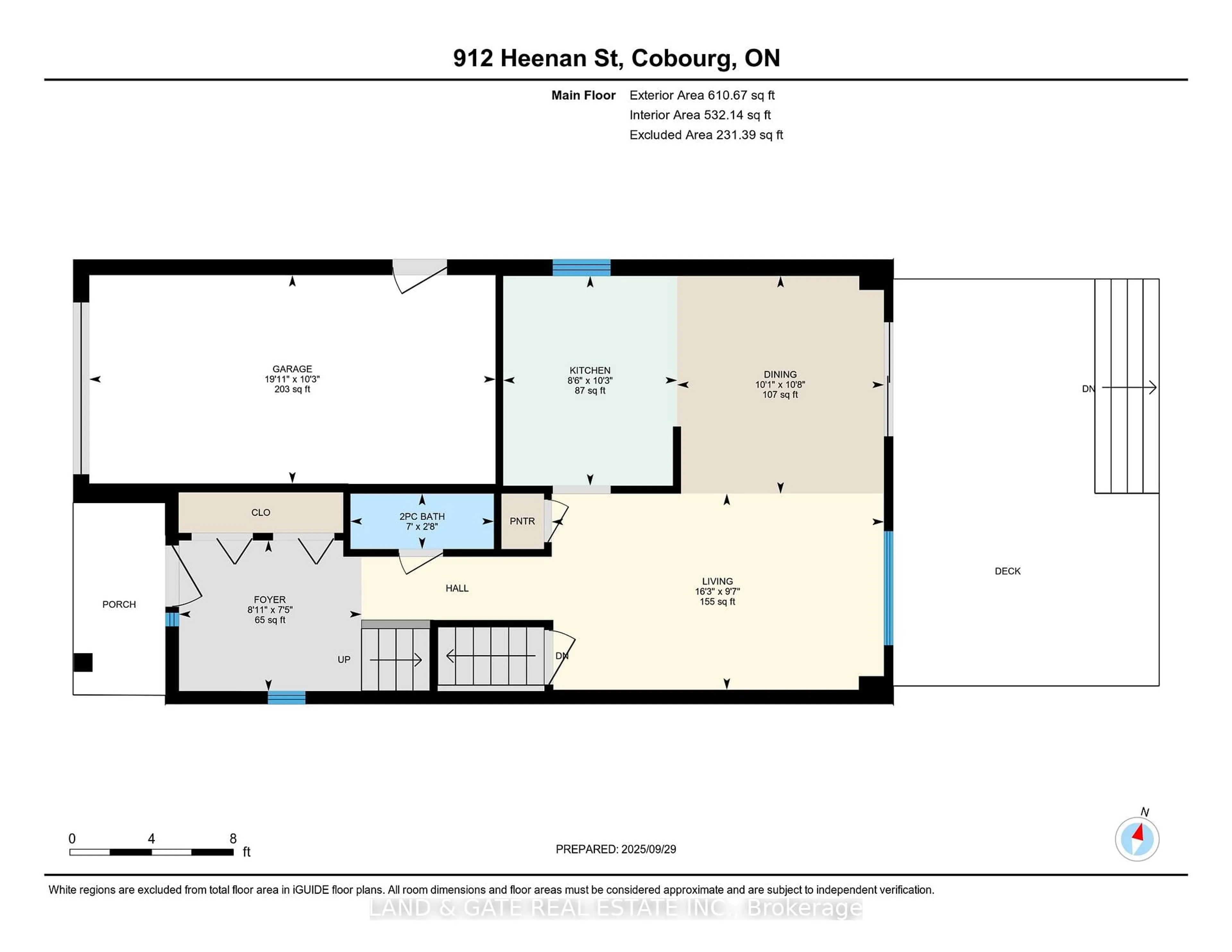 Floor plan for 912 Heenan St, Cobourg Ontario K9A 5G9
