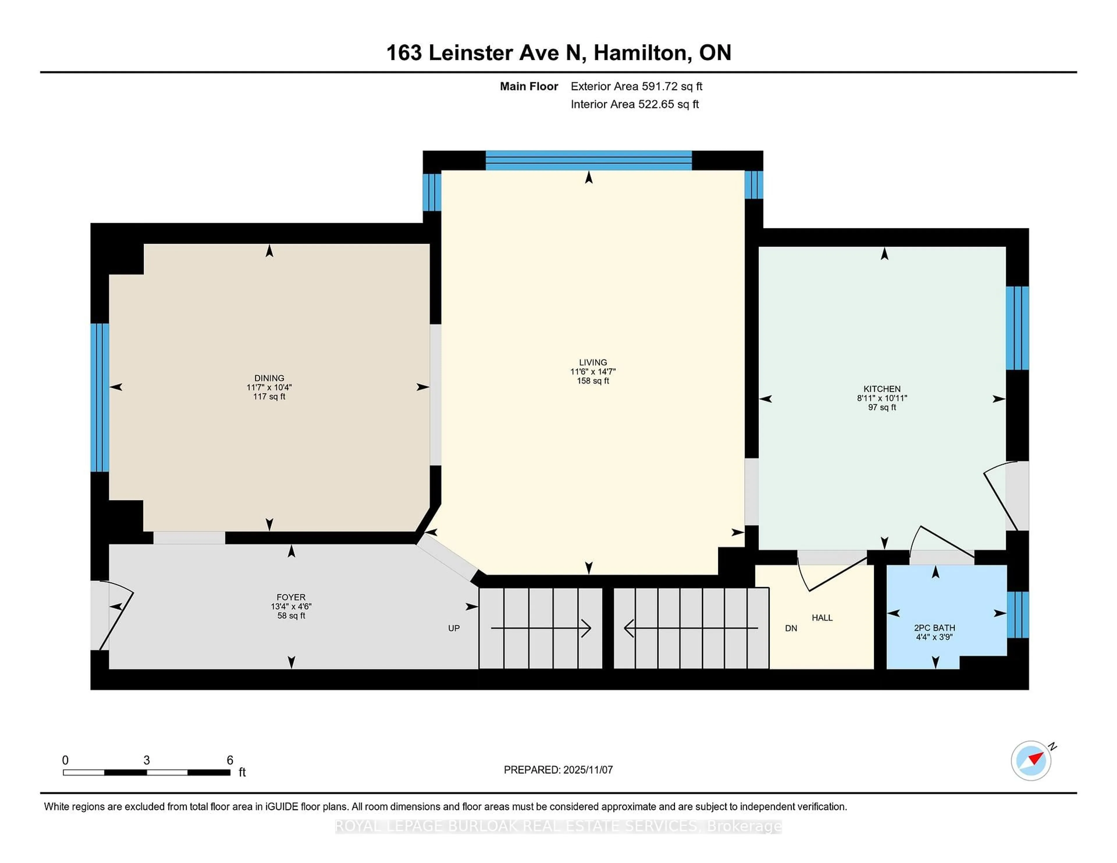 Floor plan for 163 Leinster Ave, Hamilton Ontario L8L 6Y1