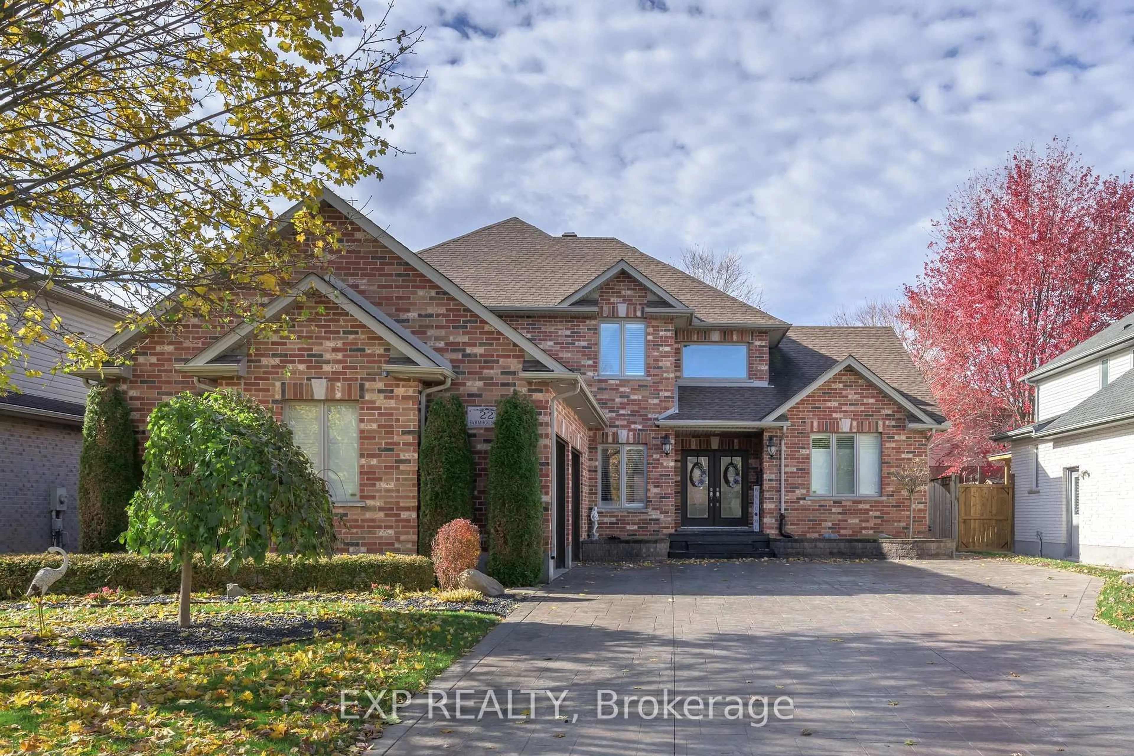 Home with brick exterior material, street for 22 Farmhouse Rd, London East Ontario N5Y 5M4