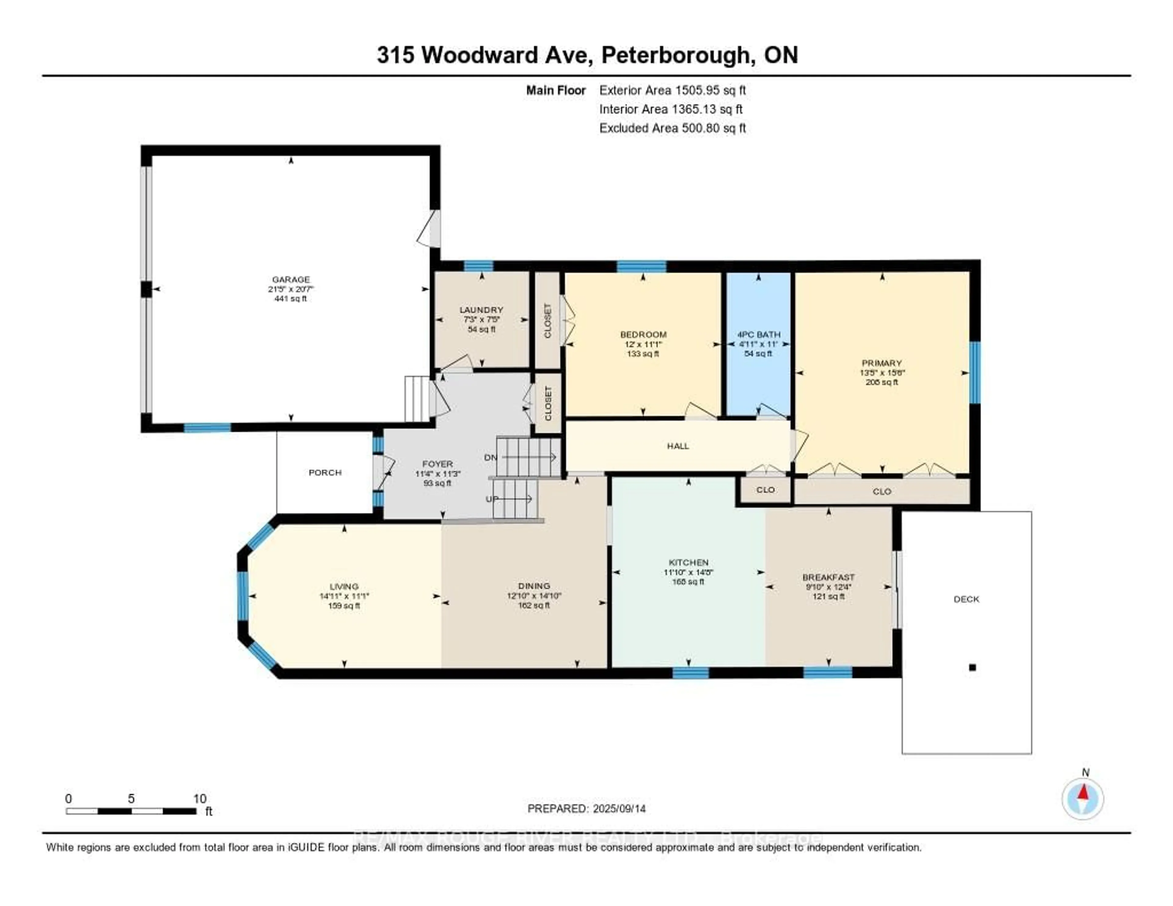 Floor plan for 315 Woodward Ave, Selwyn Ontario K9L 1K2