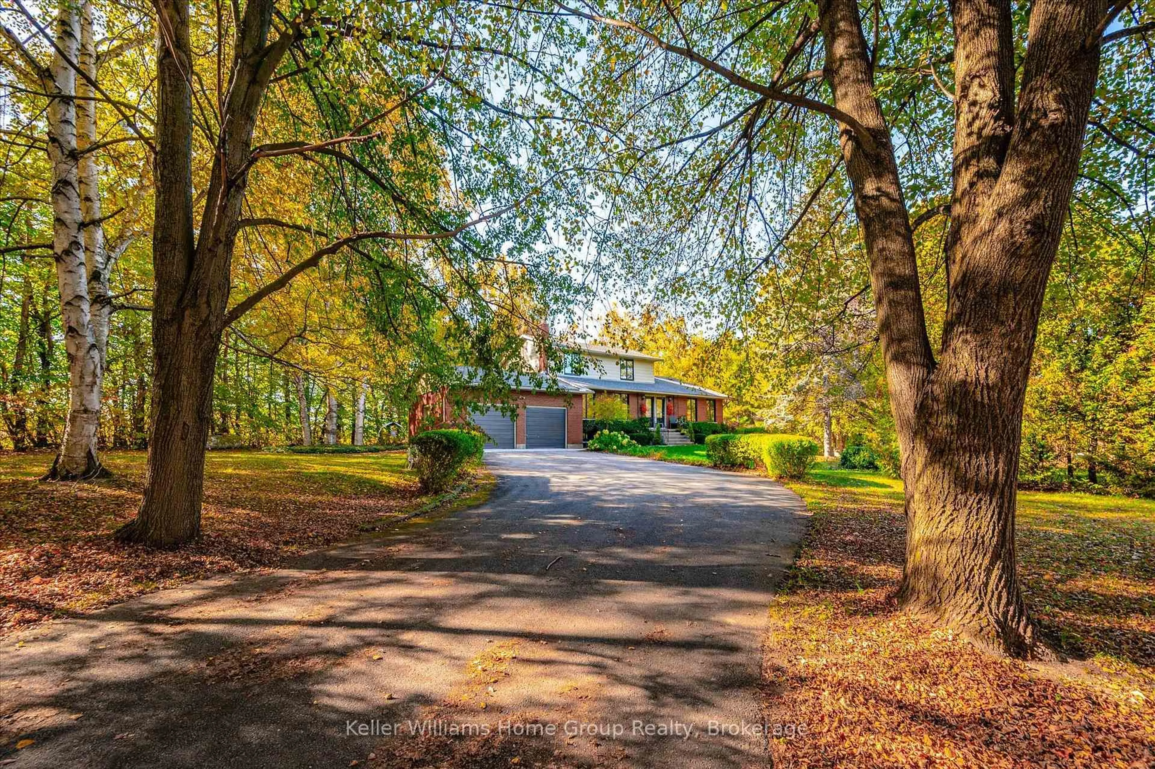 A pic from outside/outdoor area/front of a property/back of a property/a pic from drone, forest/trees view for 7828 Sixth Line, Centre Wellington Ontario N0B 1S0