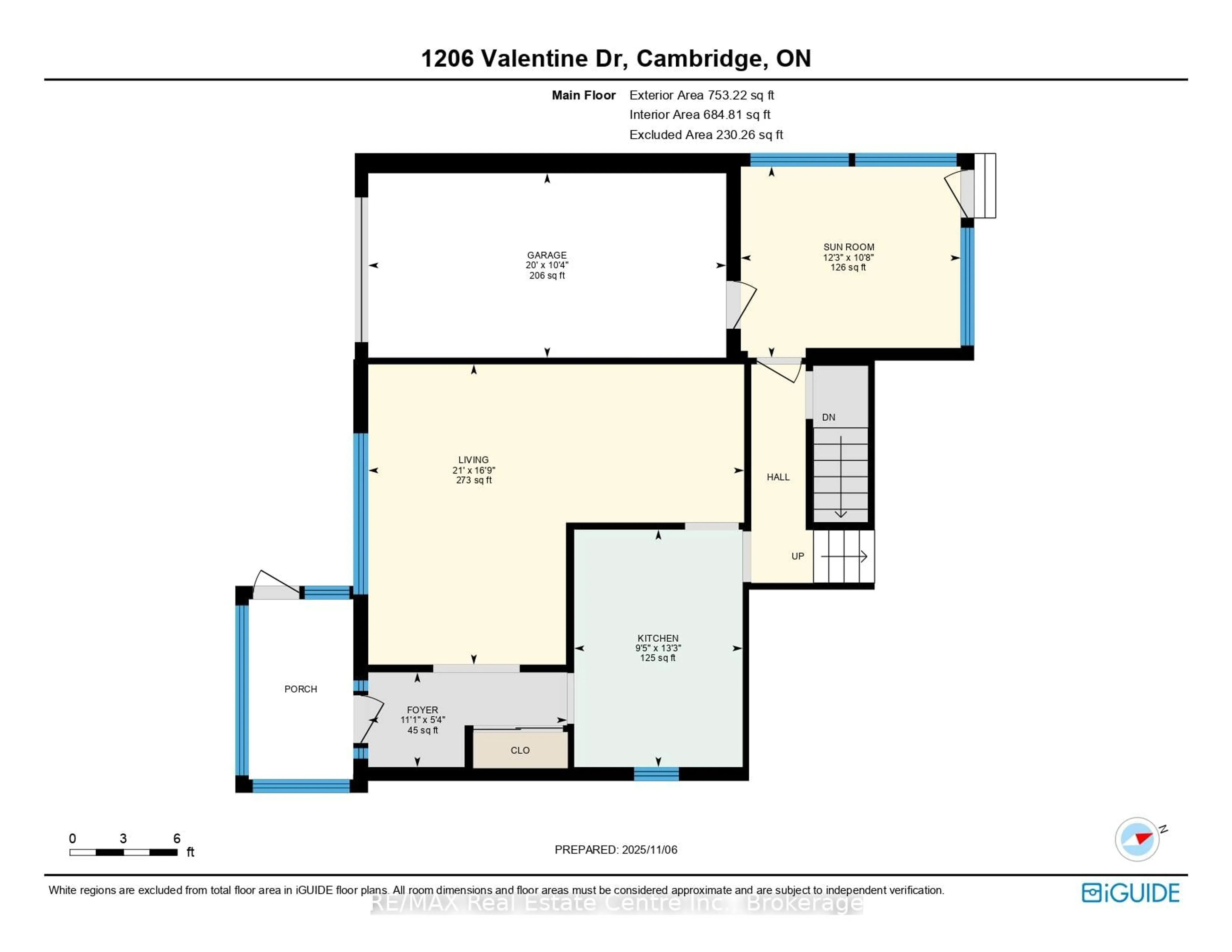 Floor plan for 1206 Valentine Dr, Cambridge Ontario N3H 2N8