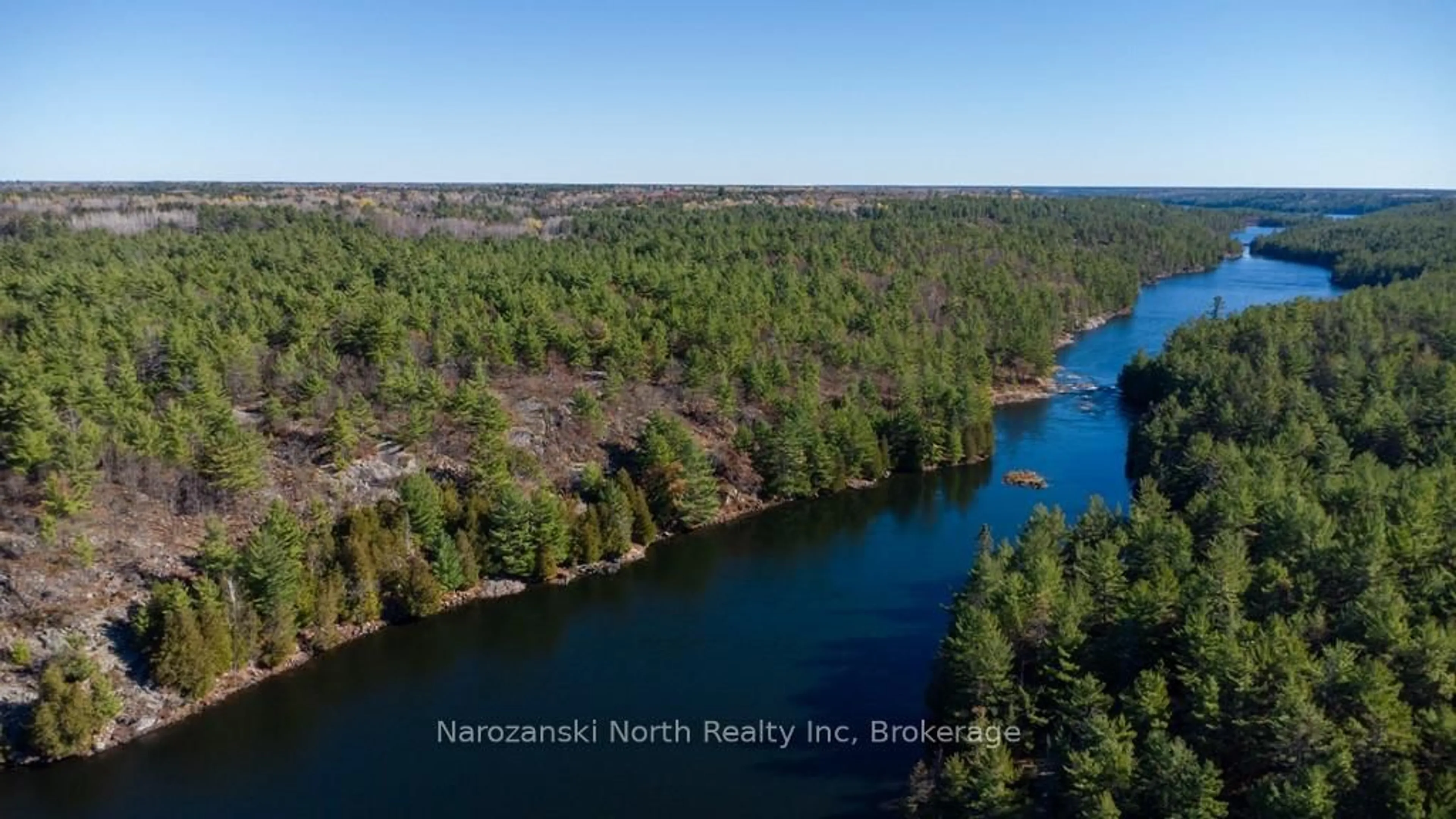 A pic from outside/outdoor area/front of a property/back of a property/a pic from drone, water/lake/river/ocean view for 236 Bouchard Rd, French River Ontario P0M 1A0